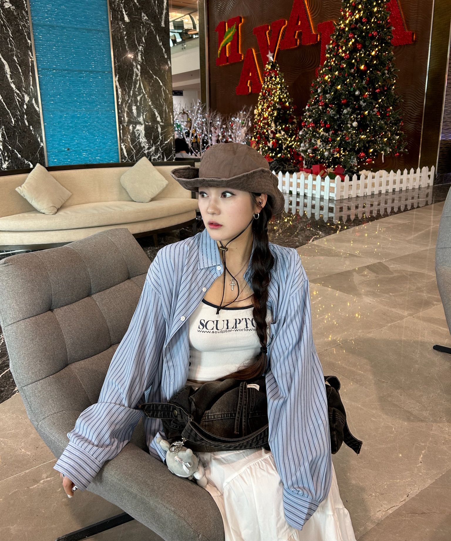 ★SCULPTOR★ Classic Logo Halter Top Gray SC23S258GY ช้อป Sculptor Classic Logo Halter Top Grayของแท้ที่ SASOM