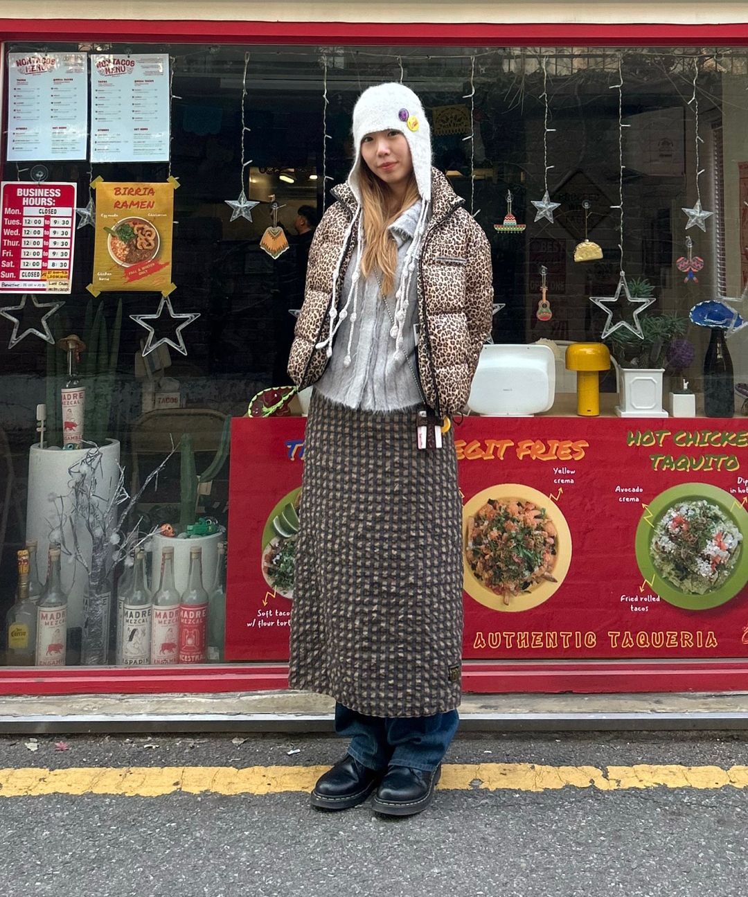MUSINSA | SCULPTOR Sequin Nordic Earflap Beanie White