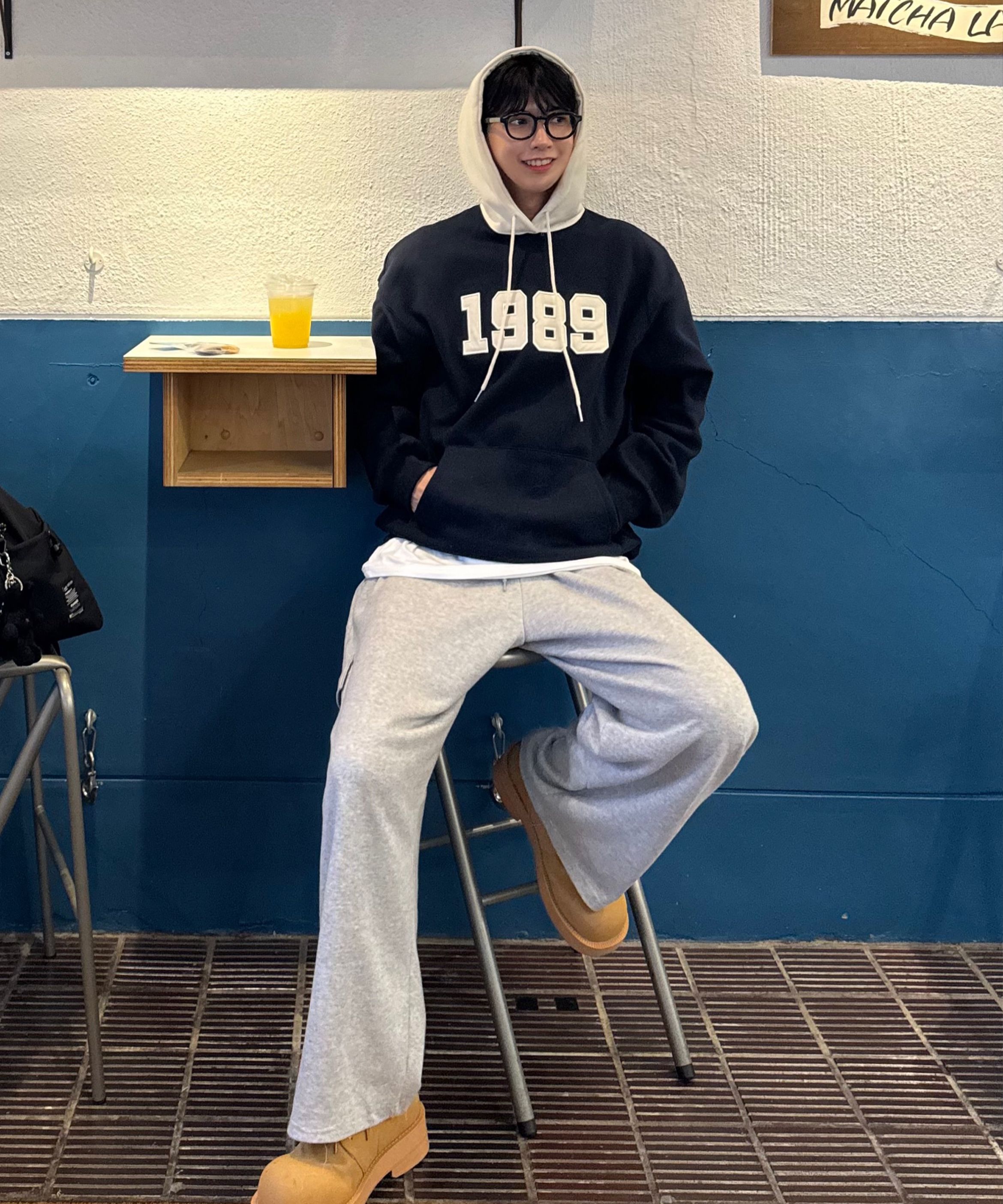 【1989スタンダード】 1989配色フーディー★STHSTD-0099 MUSINSA | 1989STANDARD 1989 Color Block Hood (STHSTD-0099)