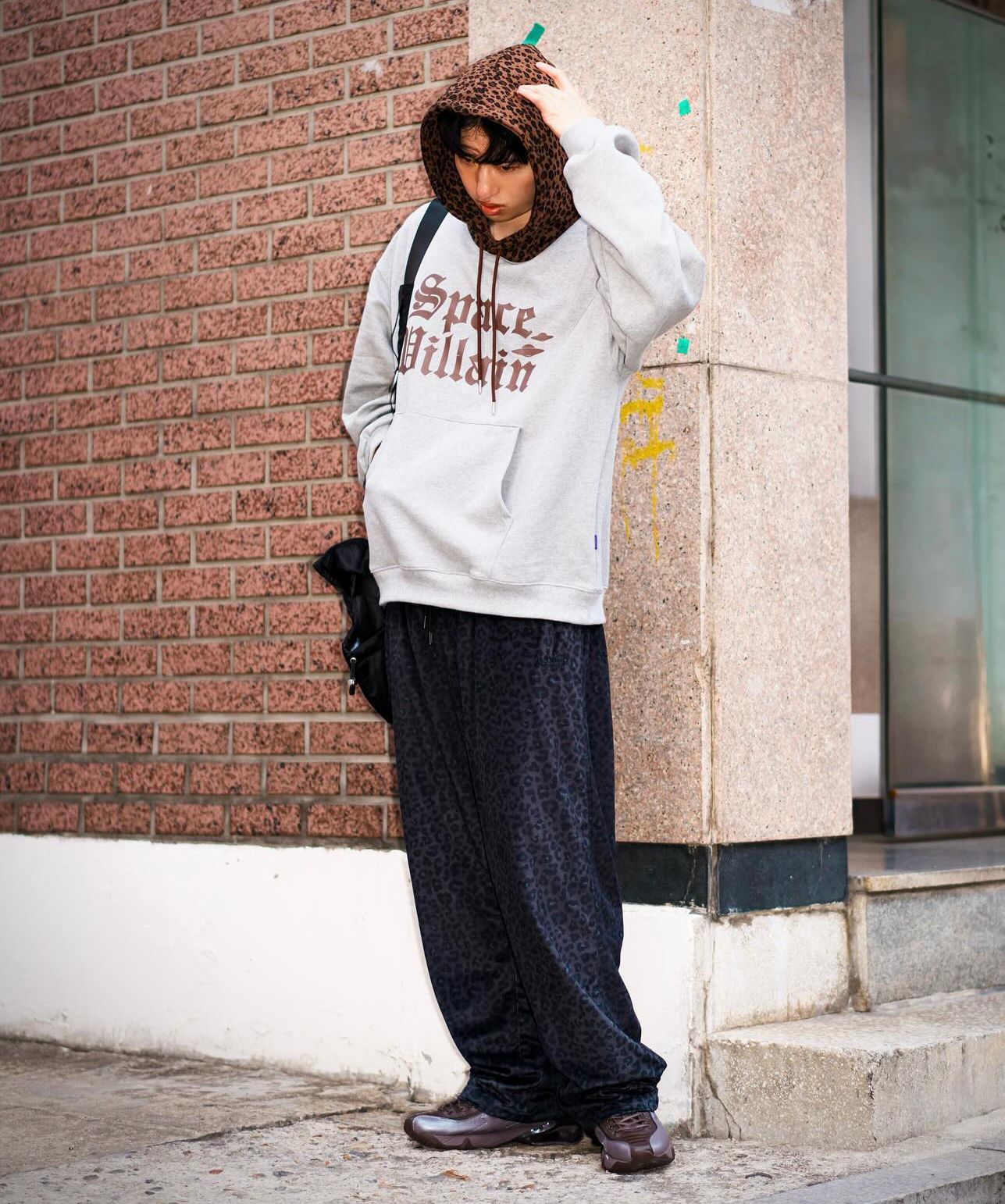 MUSINSA | HOODHOOD Space Villain Leopard Hood Grey