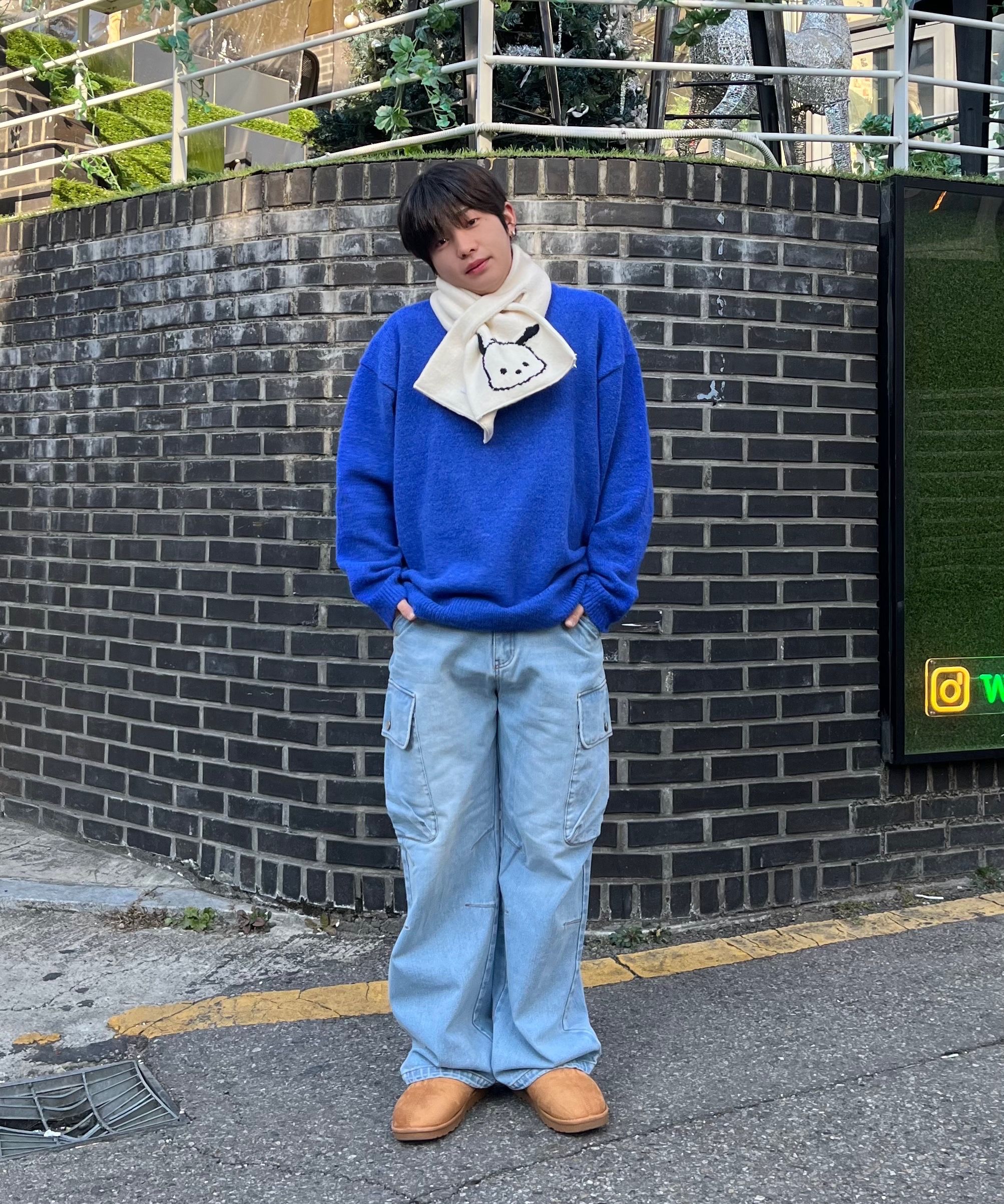 デニム・ジーパン Wai Kei Parachute cargo washed denim pants BMR488 MUSINSA | WAI KEI Parachute Cargo Washed Denim Pants Mint