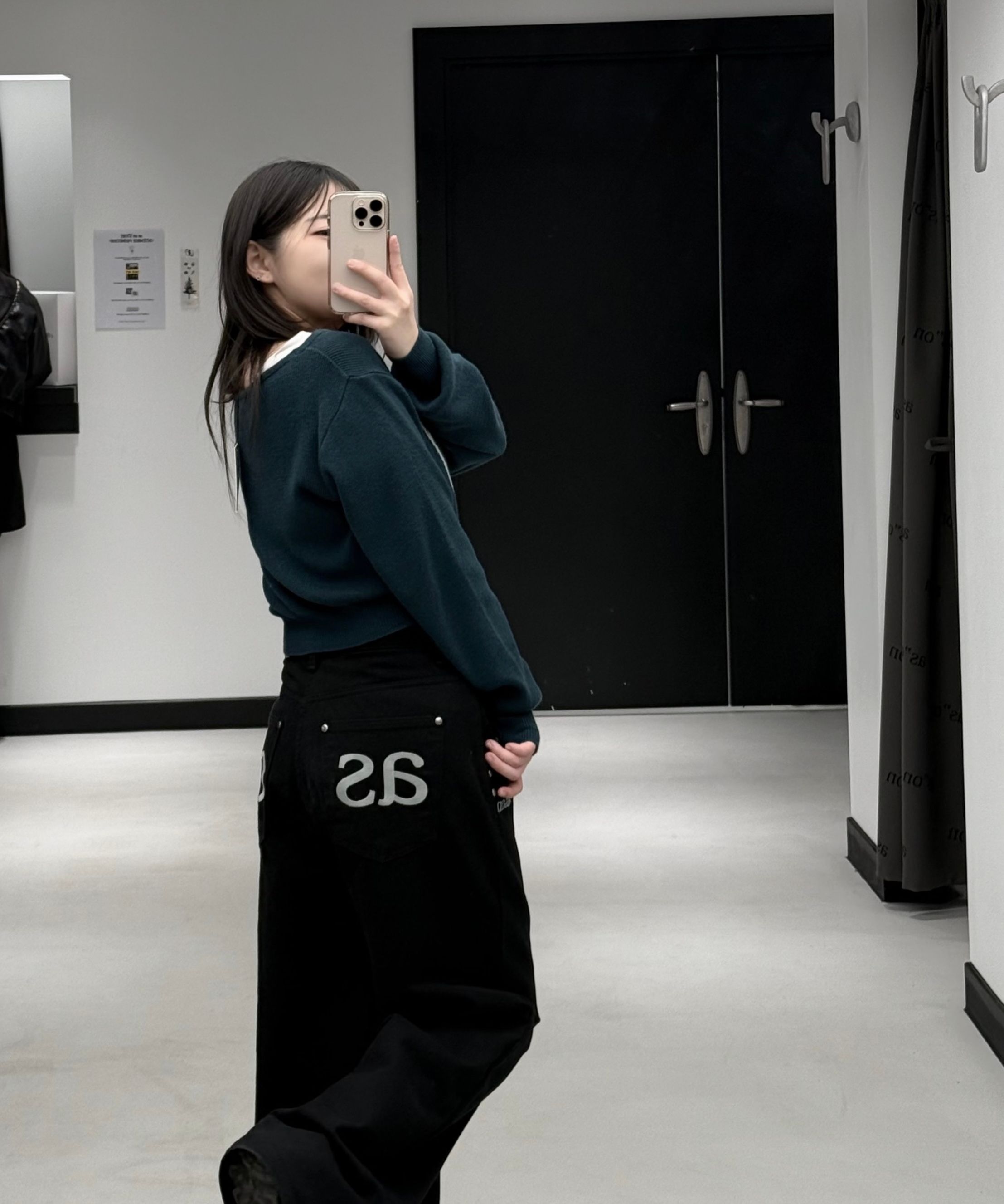 MUSINSA公式 | ASON BOAT NECK KNIT / BLACK