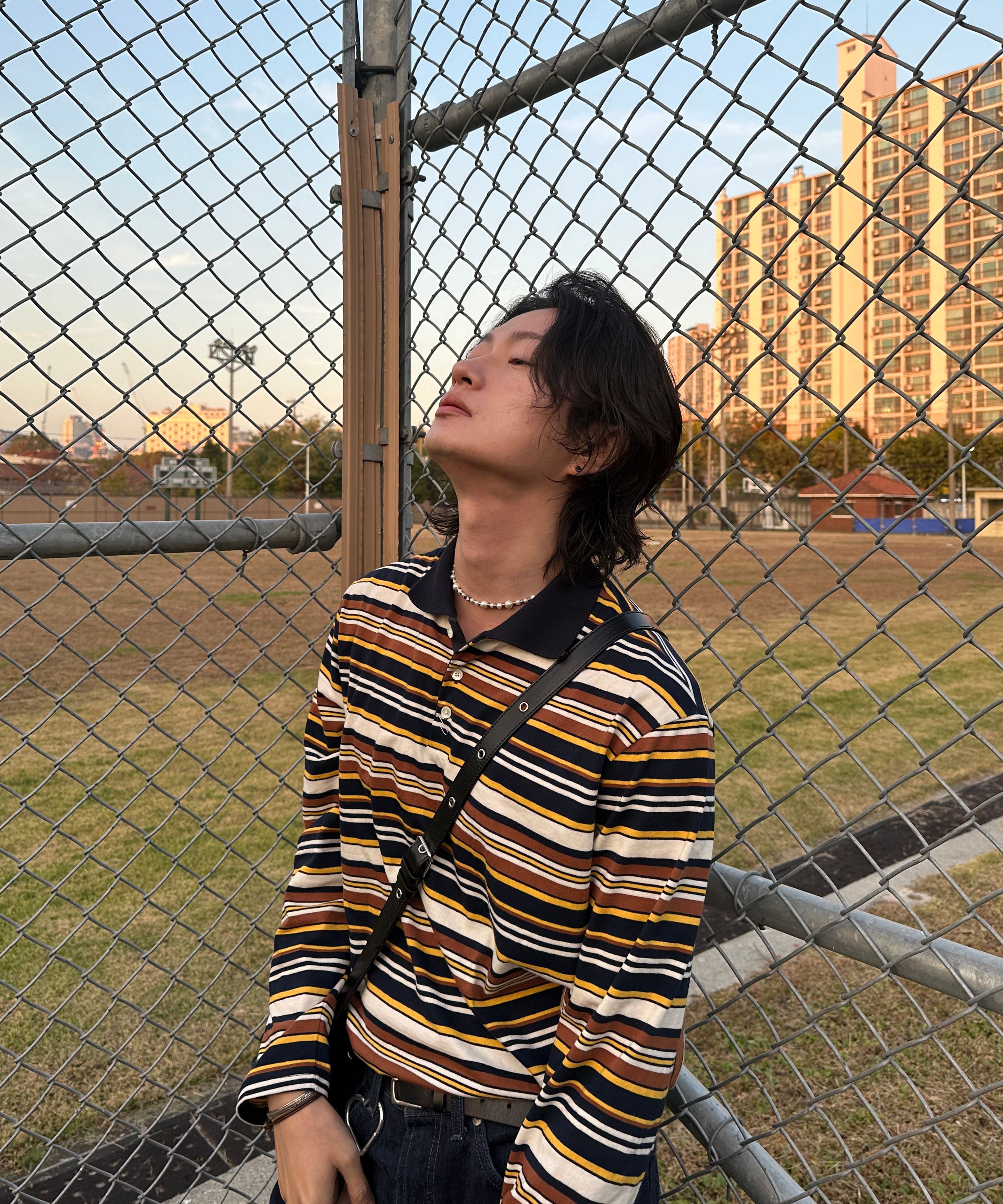 MUSINSA公式 | ROLLING STUDIOS CORDUROY VARSITY JACKET BLACK