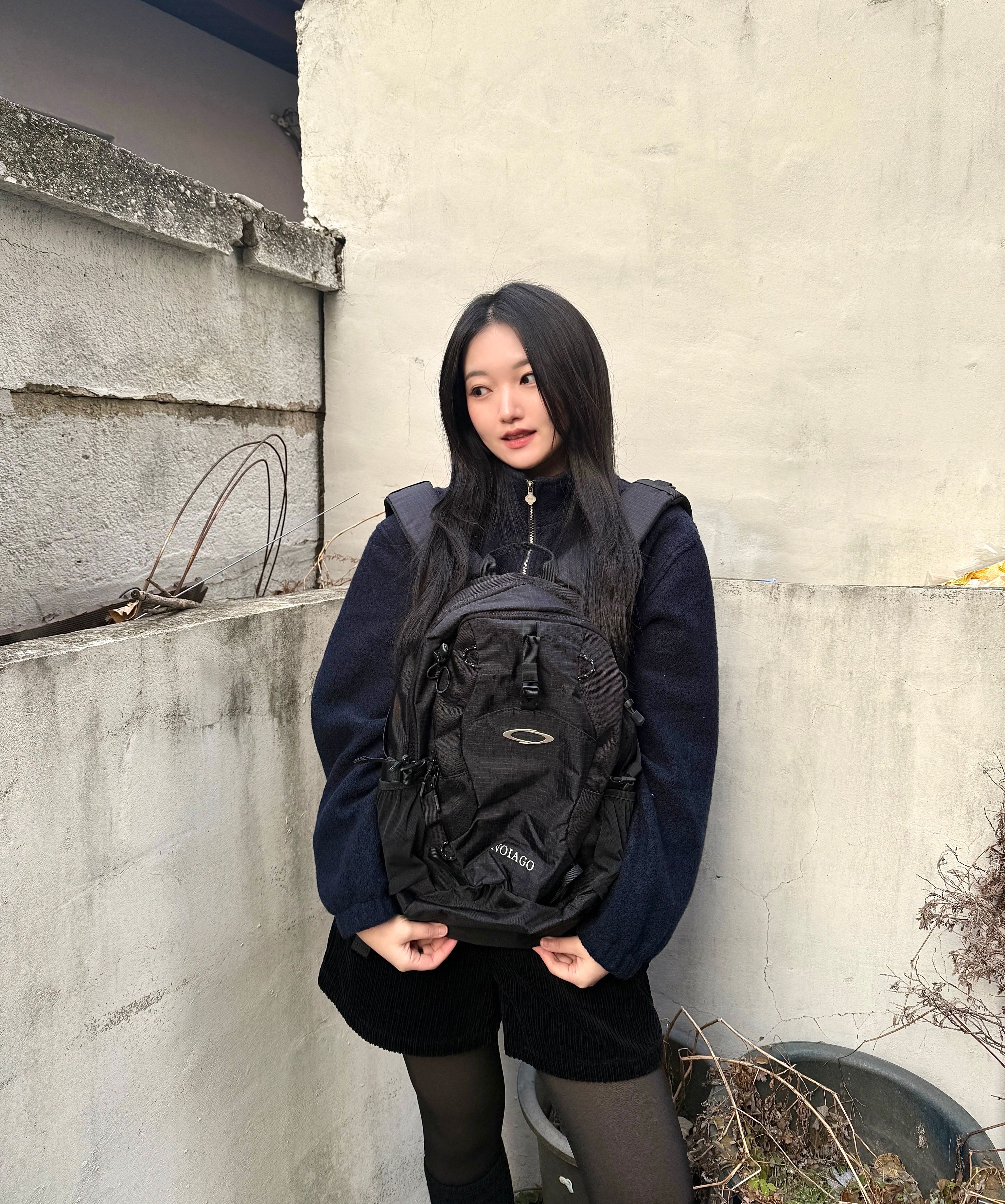 ●NOIAGO● Nylon daily backpack black NOI1390 MUSINSA | NOIAGO NOI1390 Nylon Daily Backpack (Black)