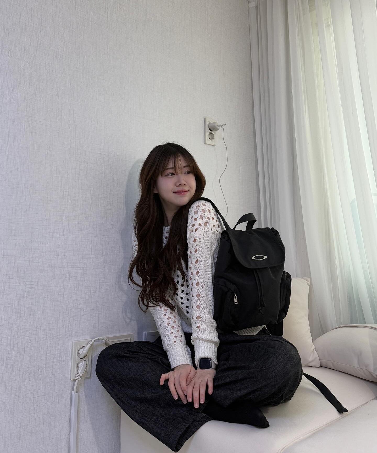☆NOIAGO☆ Symbol Logo Backpack Black NOIAGO) SYMBOL LOGO BACKPACK BLACK