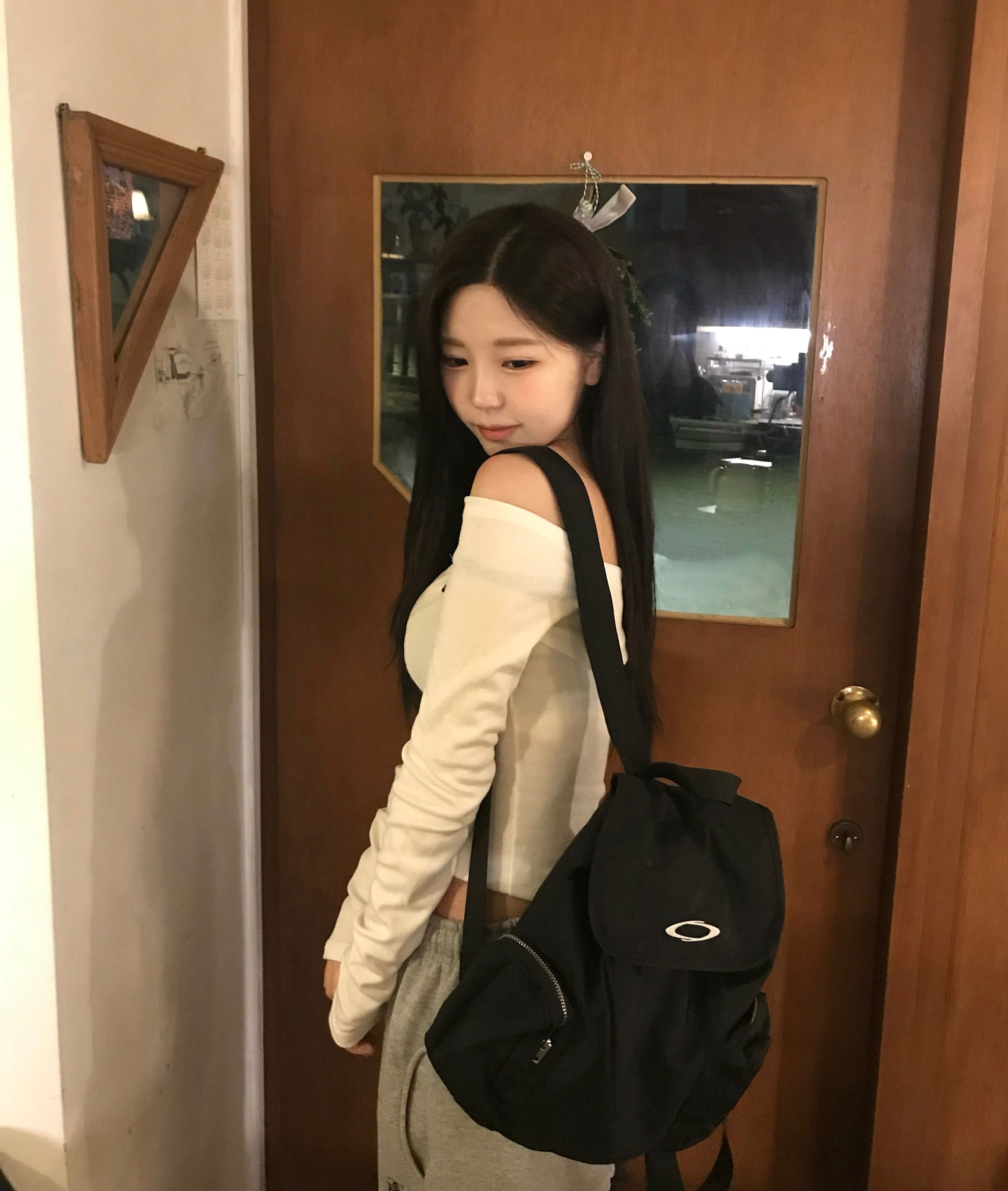 MUSINSA | NOIAGO NOI1184 Symbol Logo Backpack (Black)