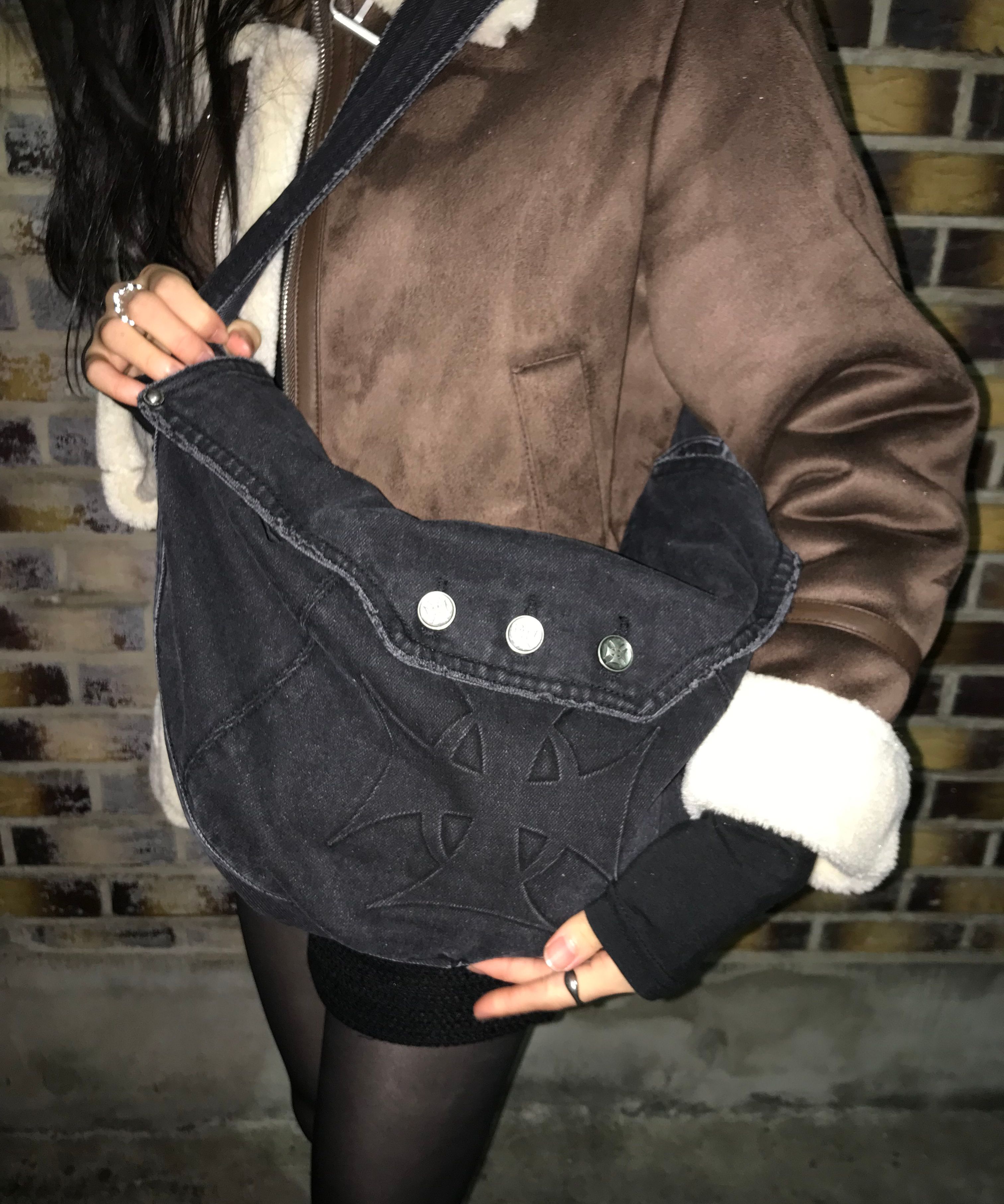 MUSINSA | OPUS 0012 Op. 10 KLEPTO DENIM BAG BLACK