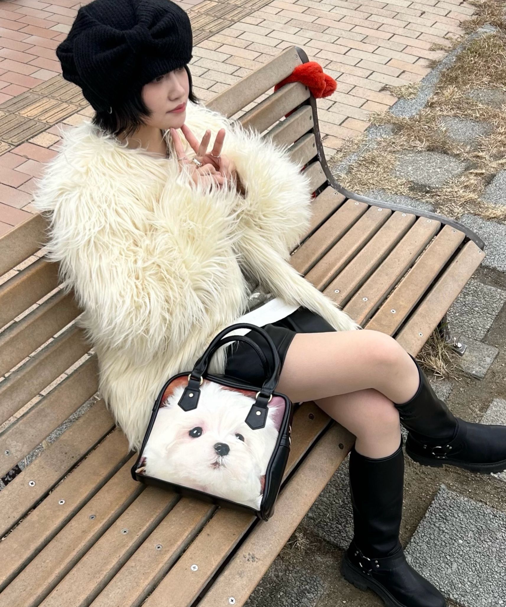 ジャケット・アウター ILLIGO Shearling fur jacket MUSINSA | ILLIGO Shearling fur jacket ivory