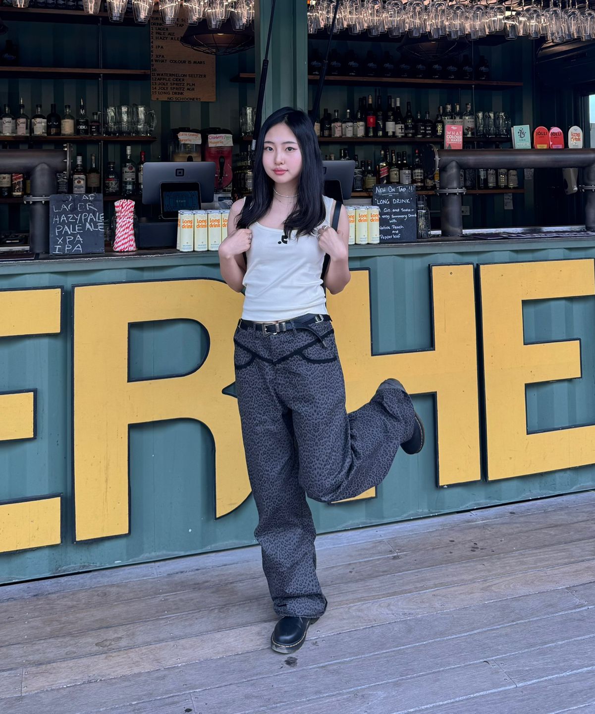 MUSINSA公式 | SETUPEXE LEOPARD LACE PANTS / BEIGE