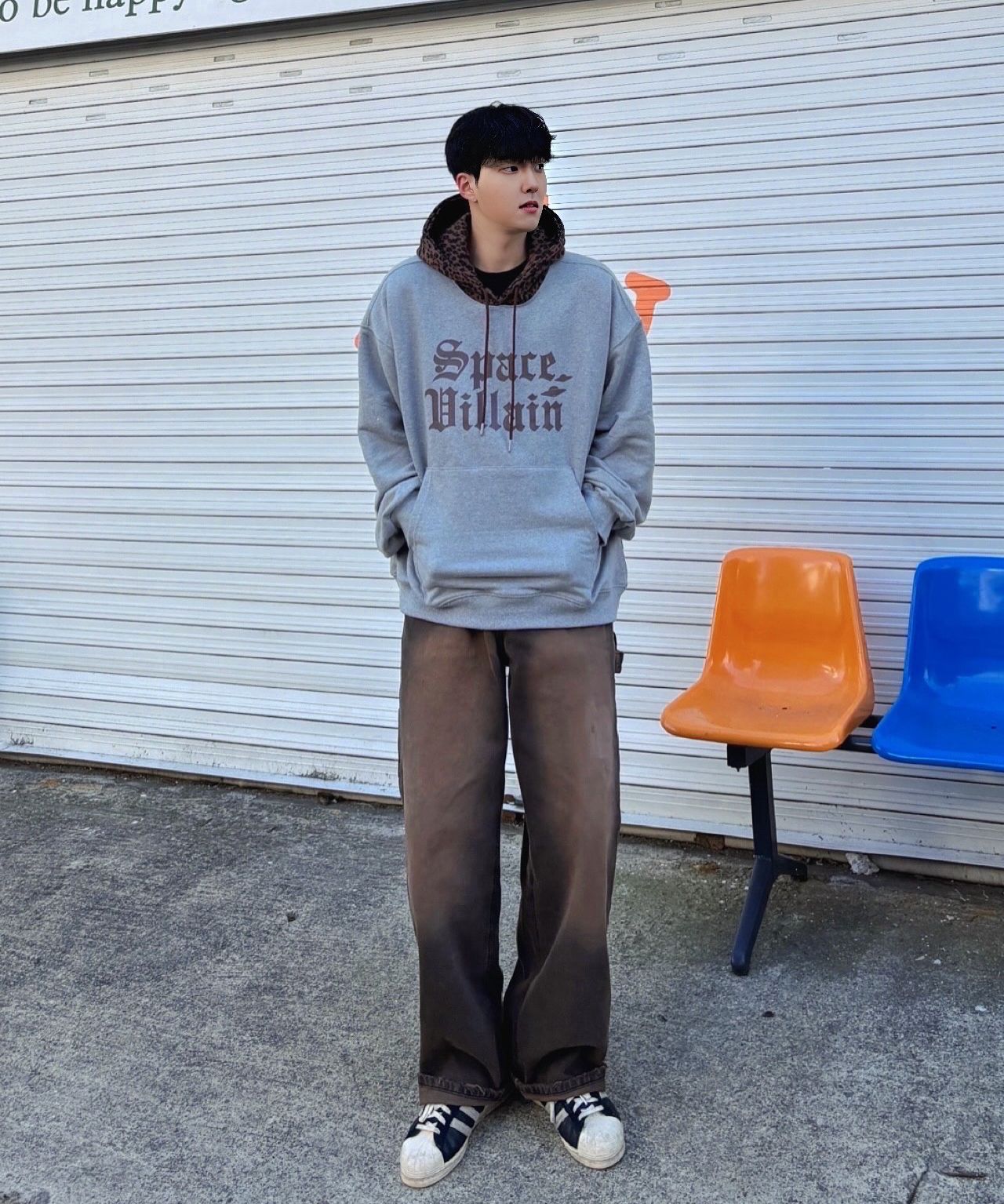 ◆HOODHOOD Space Villain Leopard Hood/2色◆ MUSINSA | HOODHOOD Space Villain Leopard Hood Grey