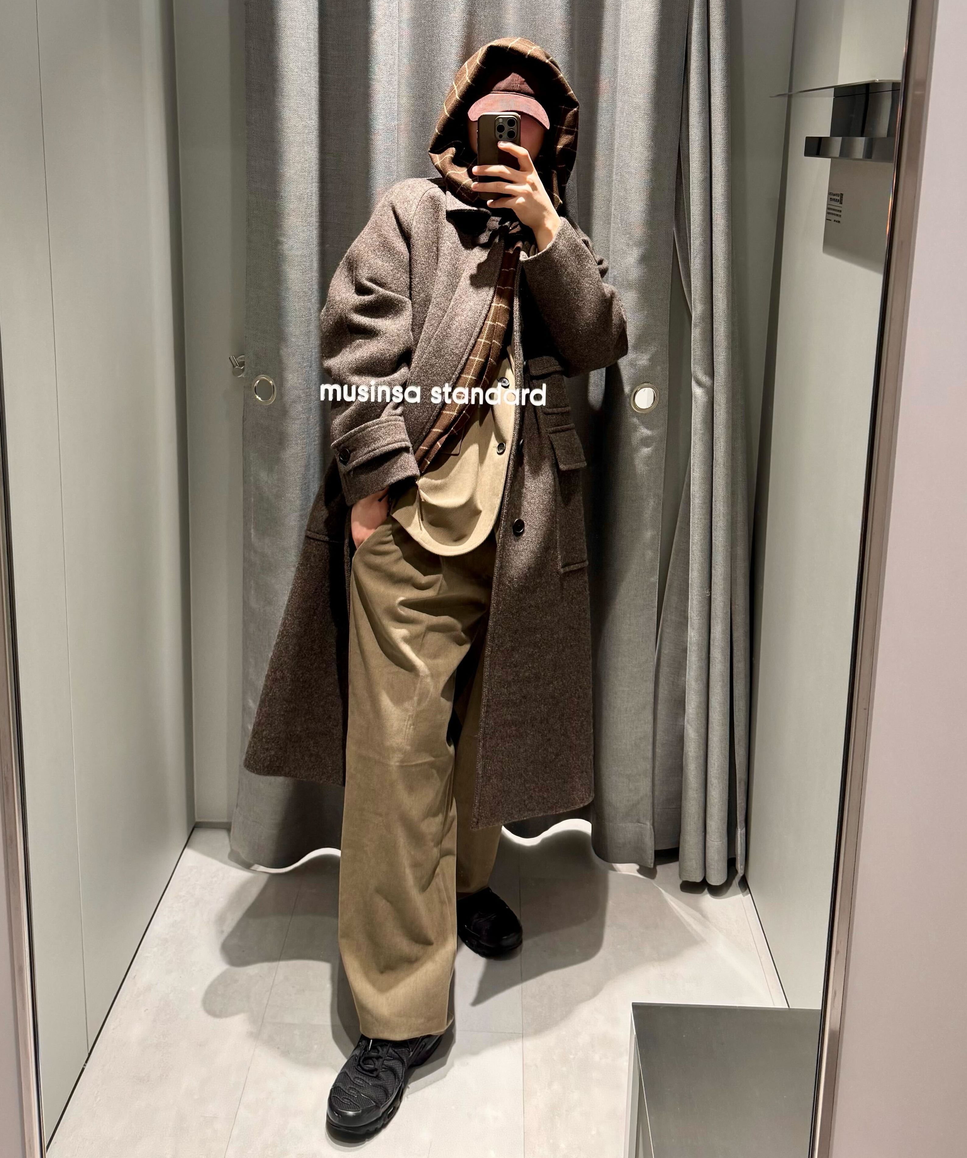 MUSINSA | MUSINSA STANDARD Shetland Wool Oversized Balmacaan Coat