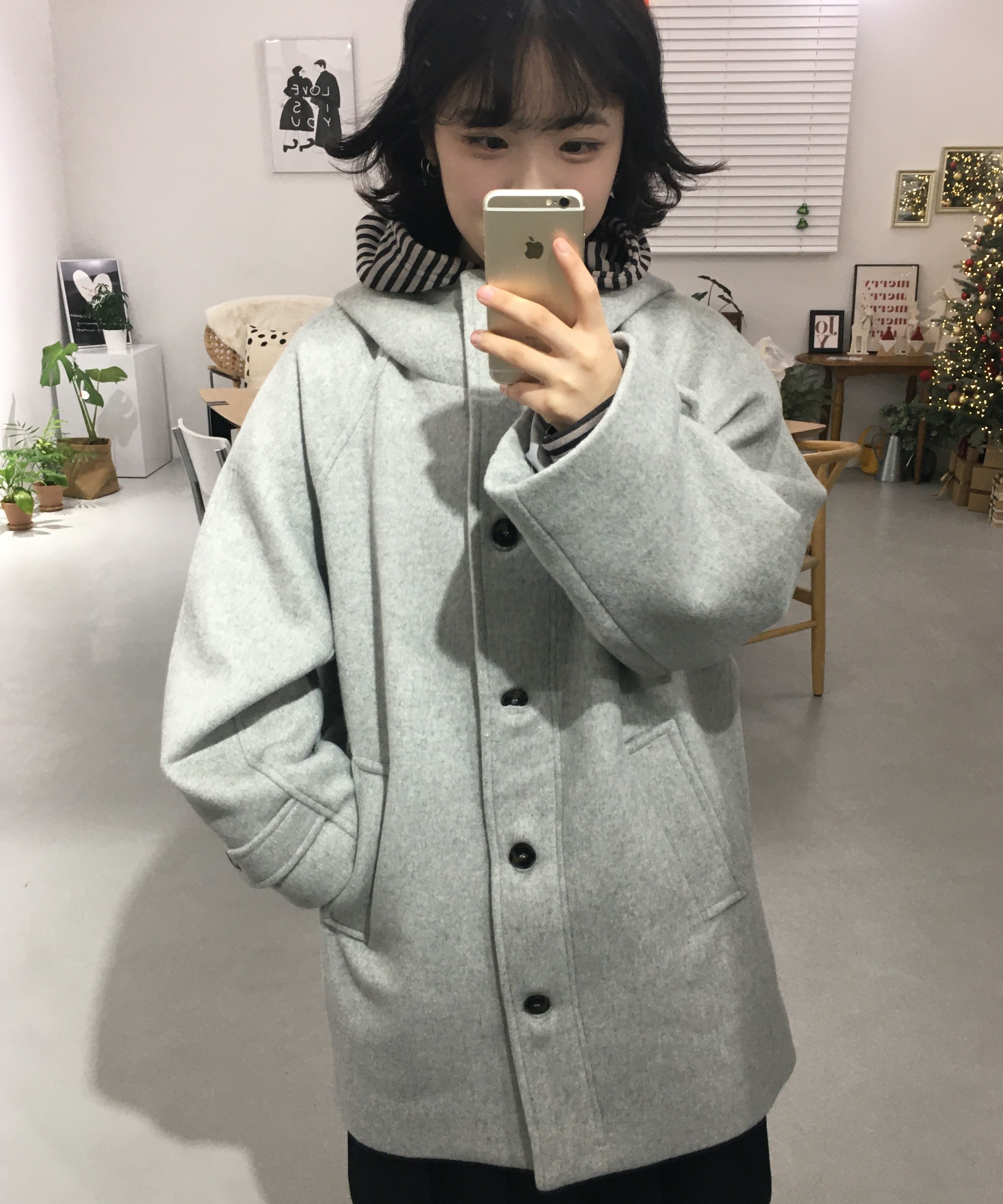 오피쉬(OAFISH) RICH WOOL HALF COAT, NAVY - 사이즈 & 후기 | 무신사