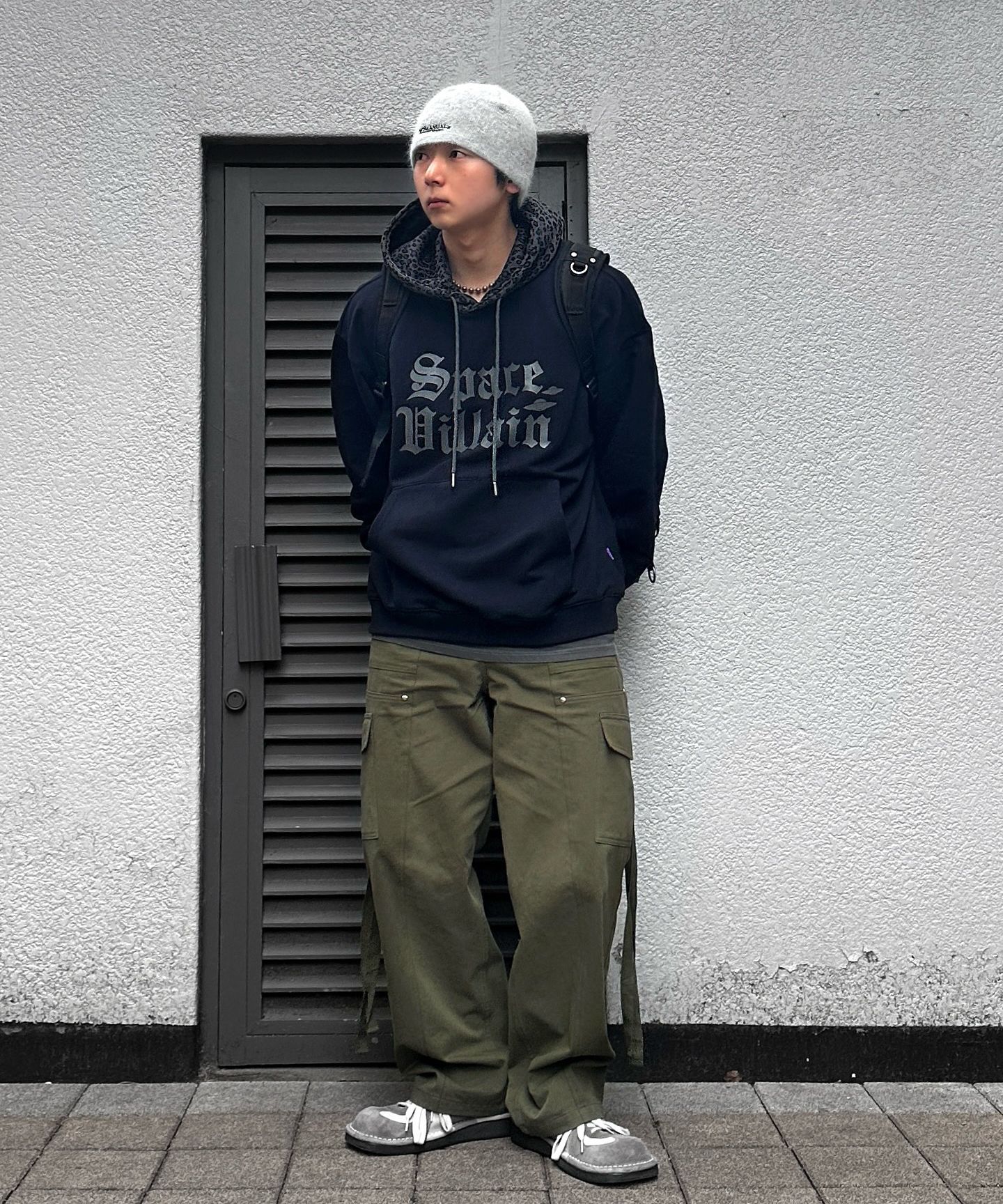 MUSINSA | HOODHOOD Space Villain Leopard Hood Grey