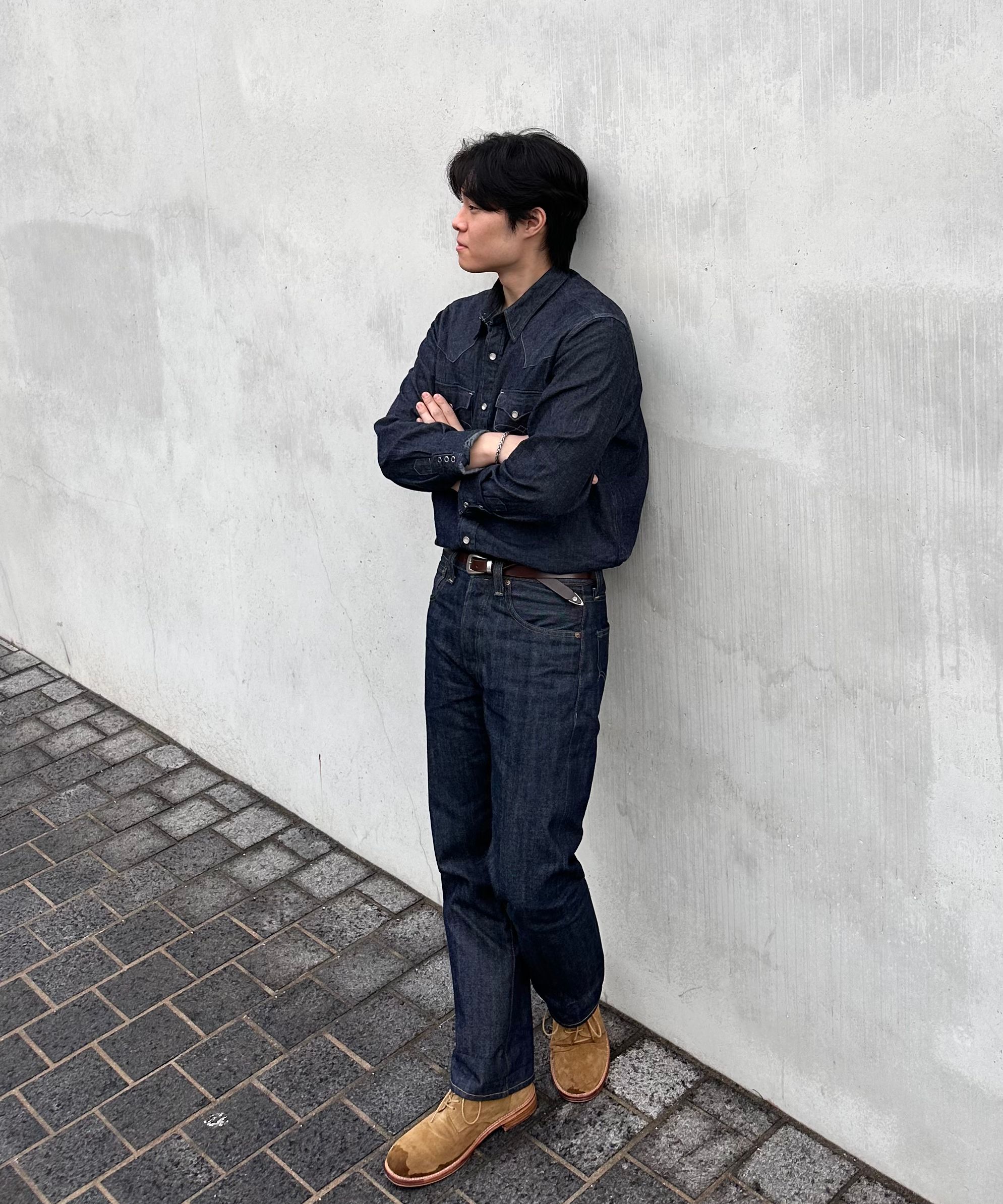 ●DOFFJASON● Simple Western Knotted Hard Leather Belt BEIGE MUSINSA | DOFFJASON Simple Western Notted Hard Leather Belt