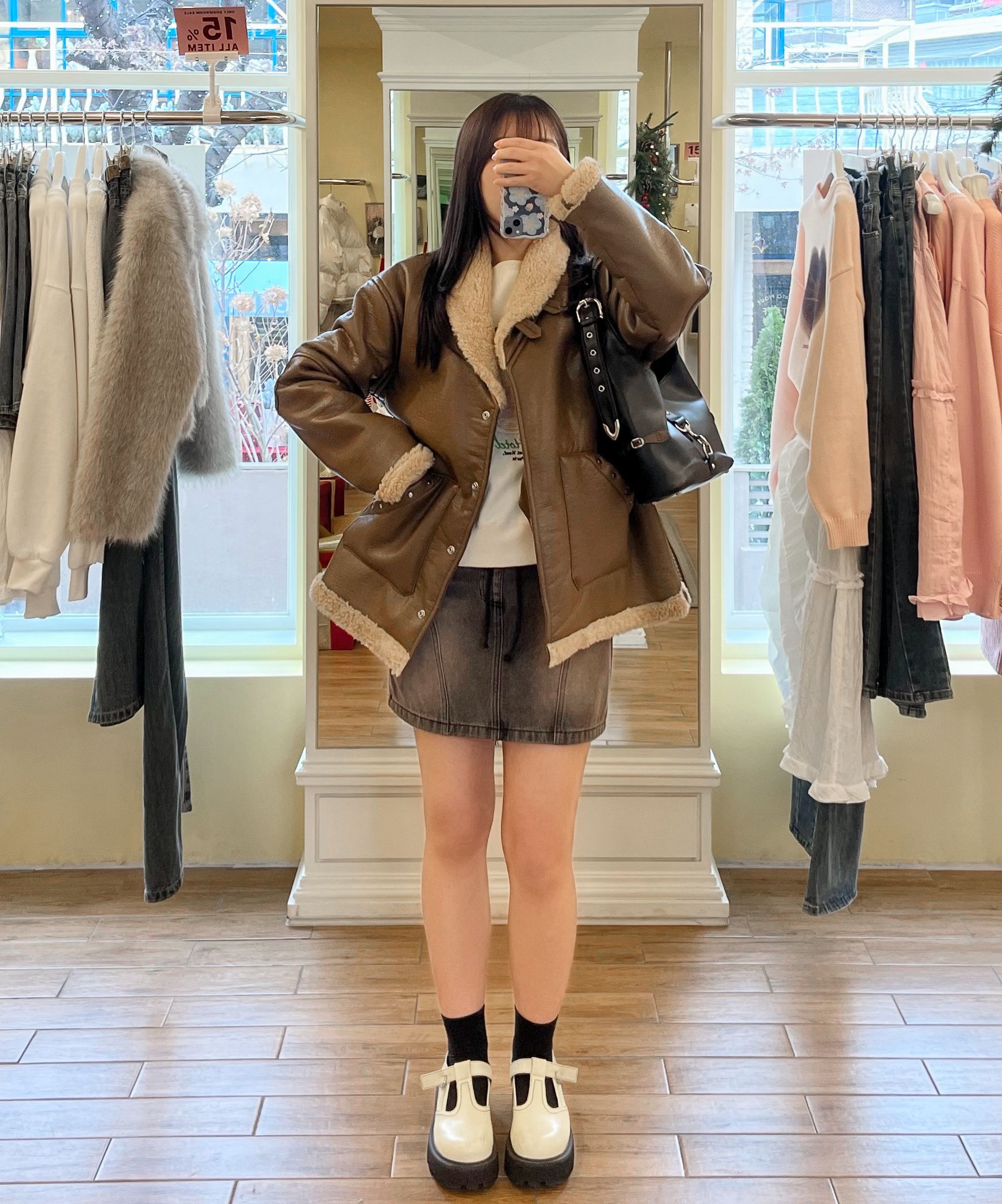★24-25FW新作★BITTER CELLS★Collect Washing Skirt MUSINSA | BITTERCELLS Collect Washing Skirt-Brown