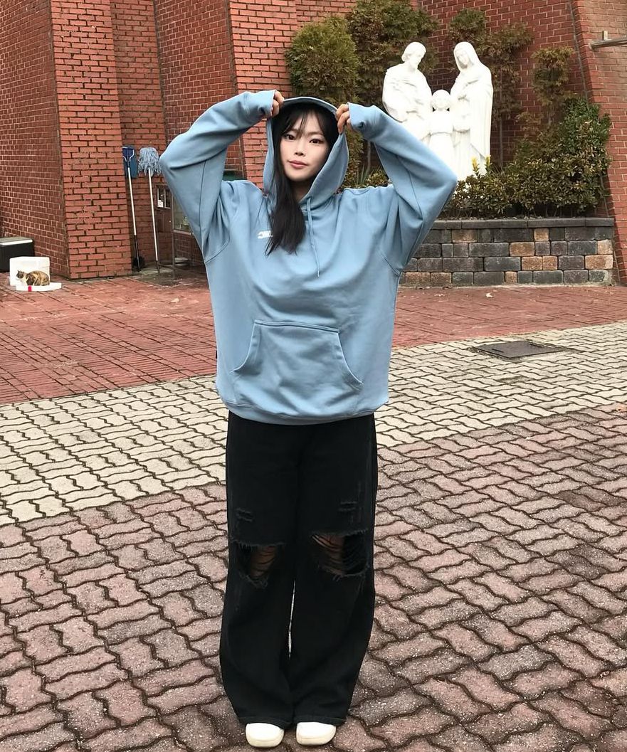 MUSINSA | LMC RETRO MOVING LOGO HOODIE sky blue