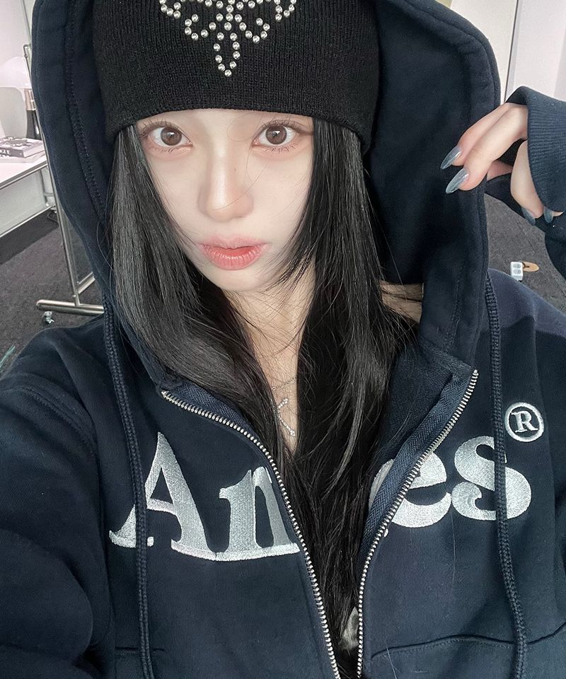 ★AMES-WORLDWIDE★SYMBOL LOGO HALF ZIP UP BLACK★正規品/人気 ☆AMES-WORLDWIDE☆SYMBOL LOGO HALF ZIP UP BLACK☆正規品/人気