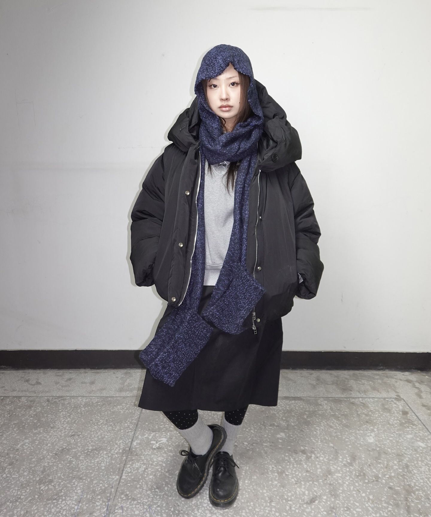 ★PARTIMENTO★ 3M Thinsulate Wide Shawl Collar Parka Black P ☆PARTIMENTO☆ 3M Thinsulate Wide Shawl Collar Parka Black P