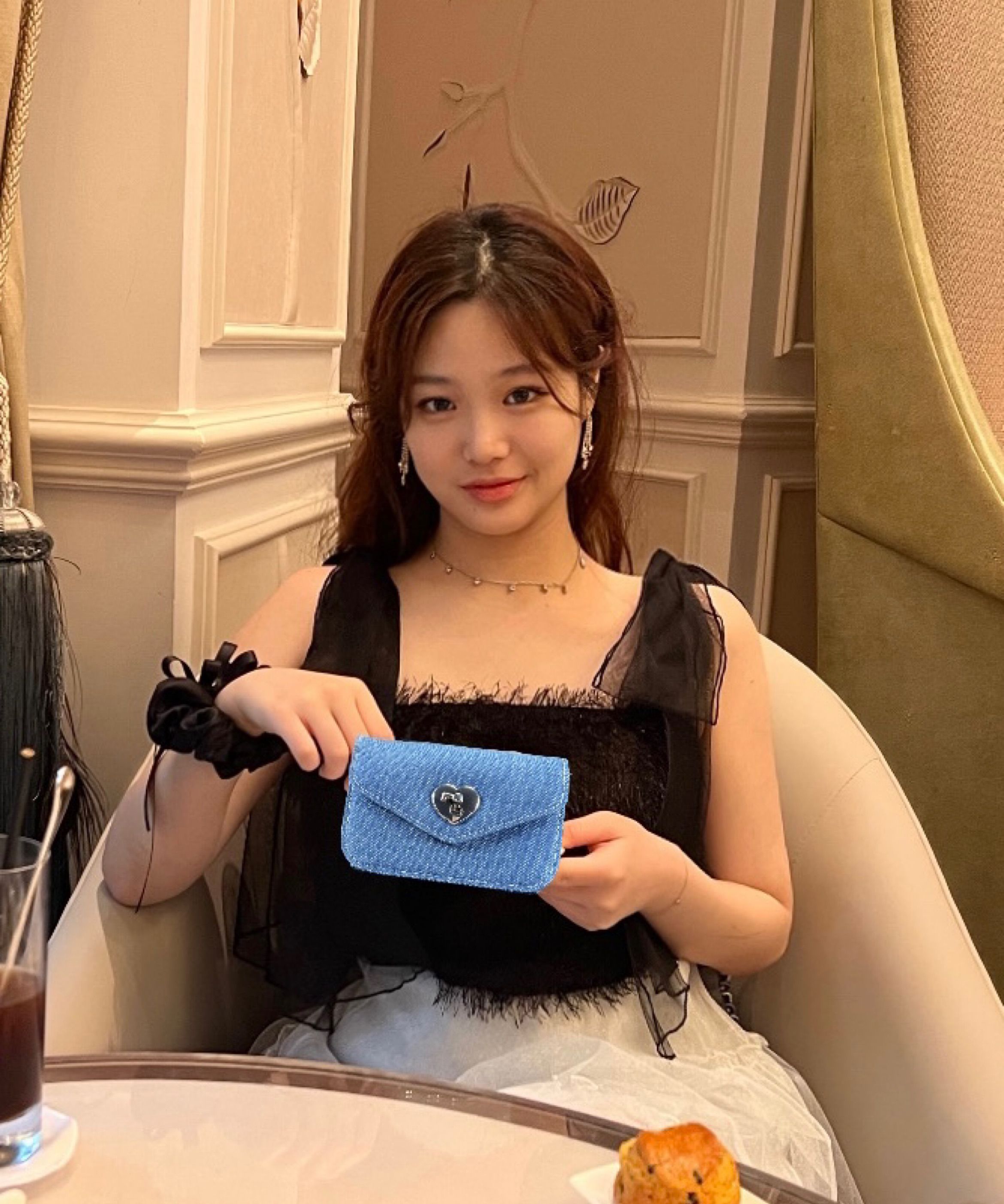 ★lemasque★ Heartlock Compact Business Card Holder Sky Blue MUSINSA | LEMASQUE Heartlock compact business card card