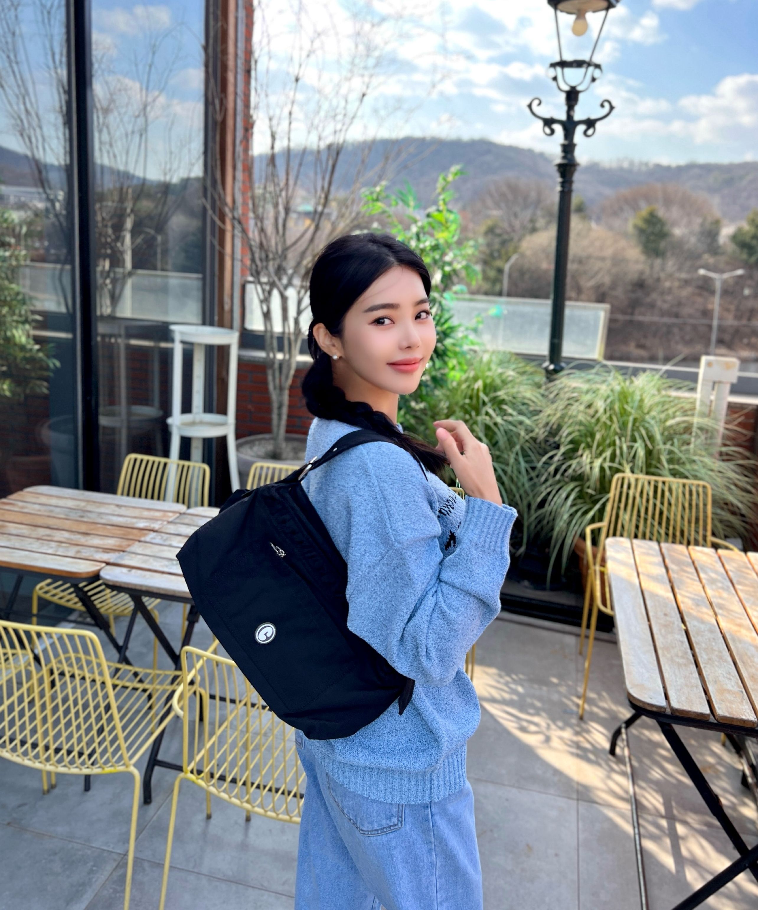 MUSINSA | CCORIE Cargo Two Pocket Shoulder Bag Black