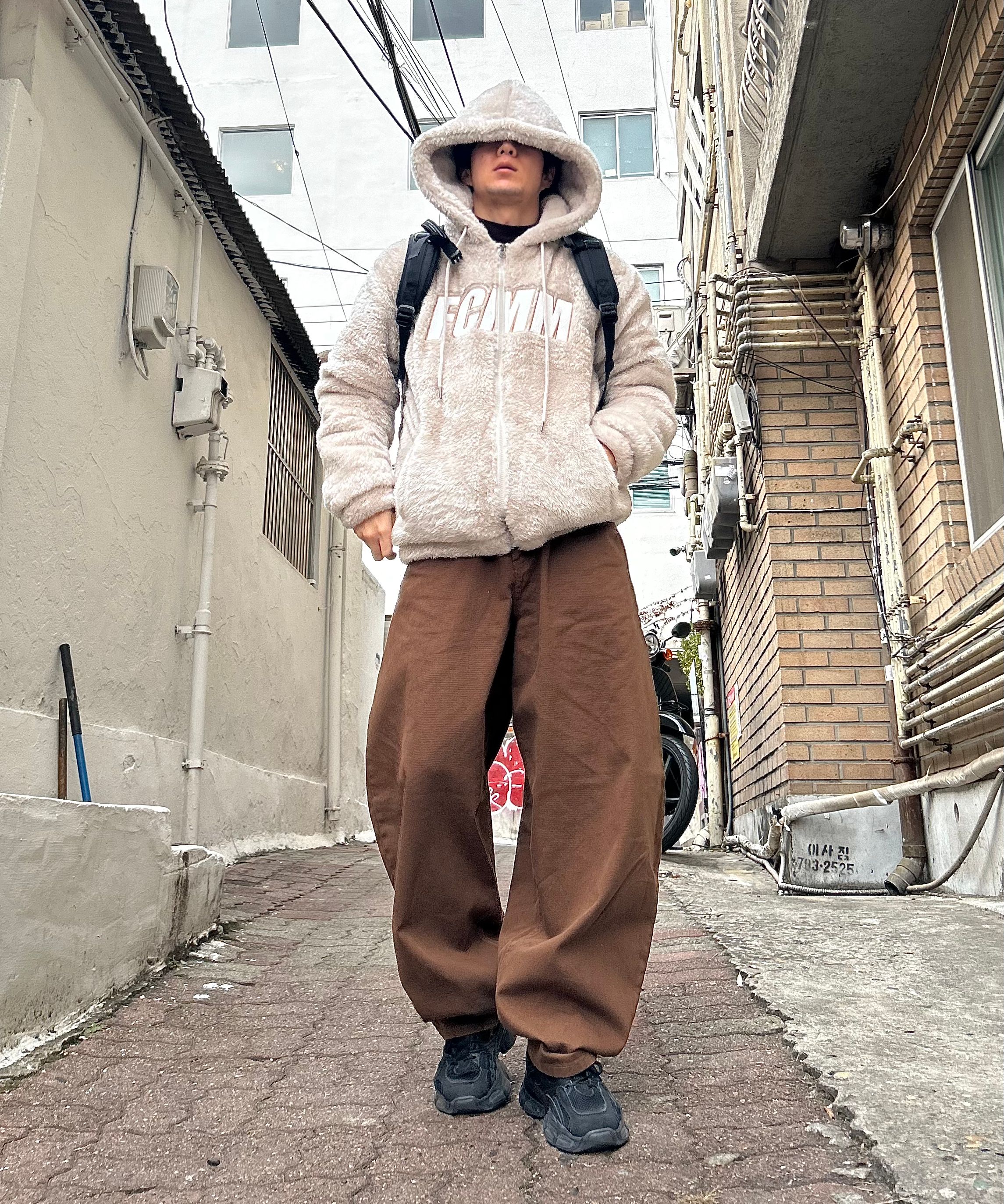 MUSINSA | FCMM Big Logo Boa Fleece Jumper - Sweet Butter
