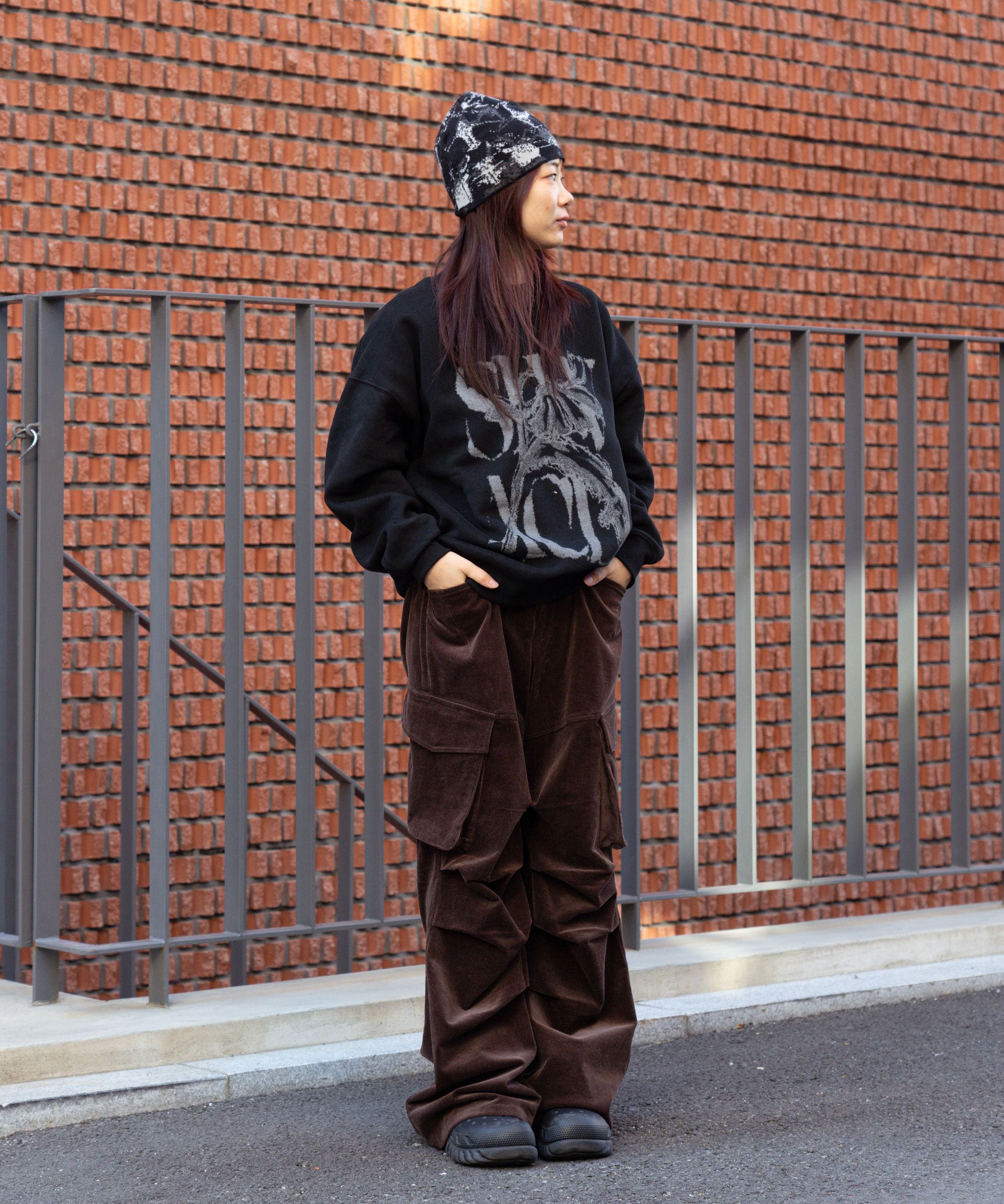 ★SLOW ACID★ Peach Skin Rusty Logo Sweatshirt Deep Blue MUSINSA | SLOWACID Peach Skin Rusty Logo Hooded Sweatshirt