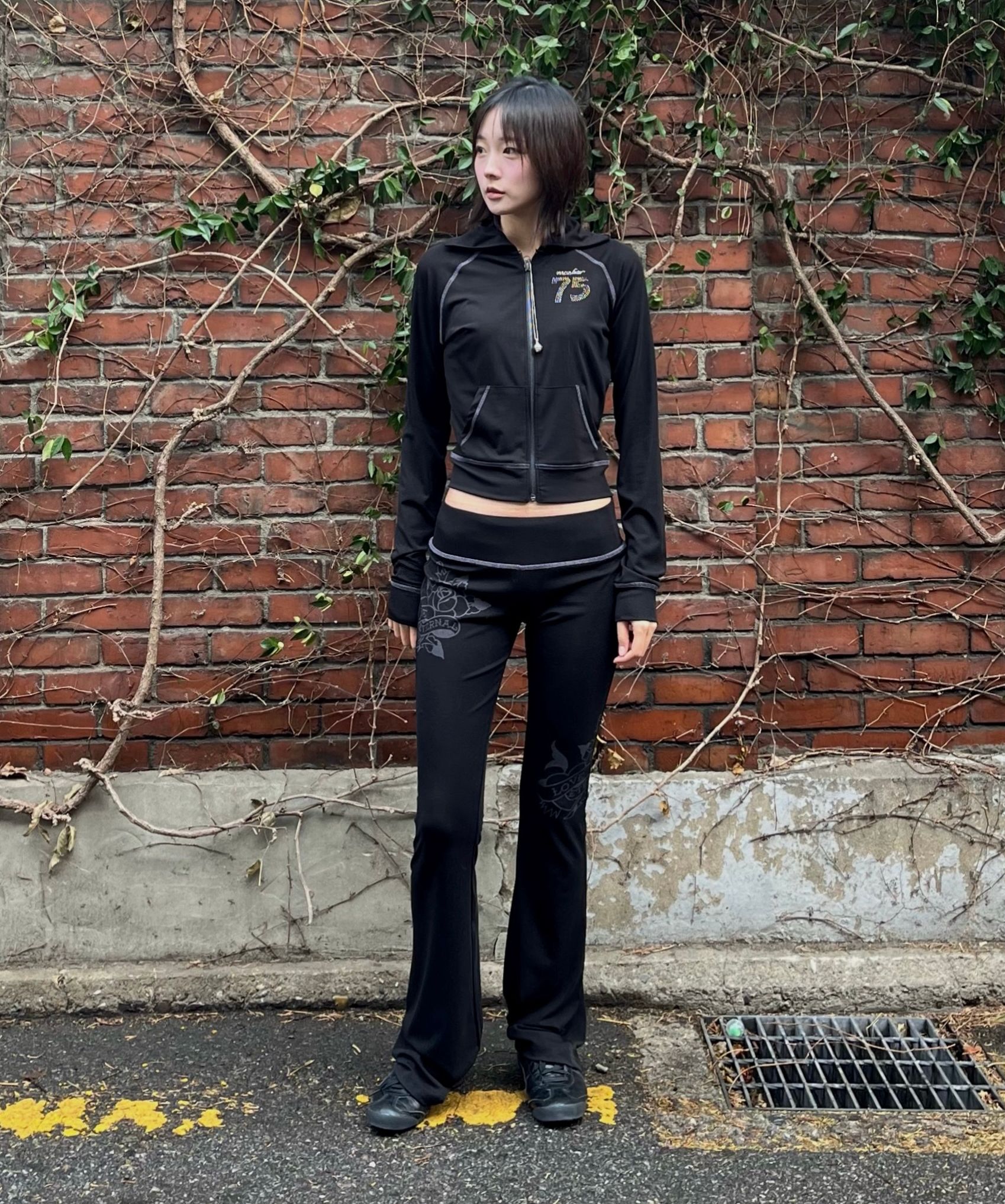 스컬프터(SCULPTOR) [Sculptor X Ed Hardy] Jersey Track Zip-Up Black