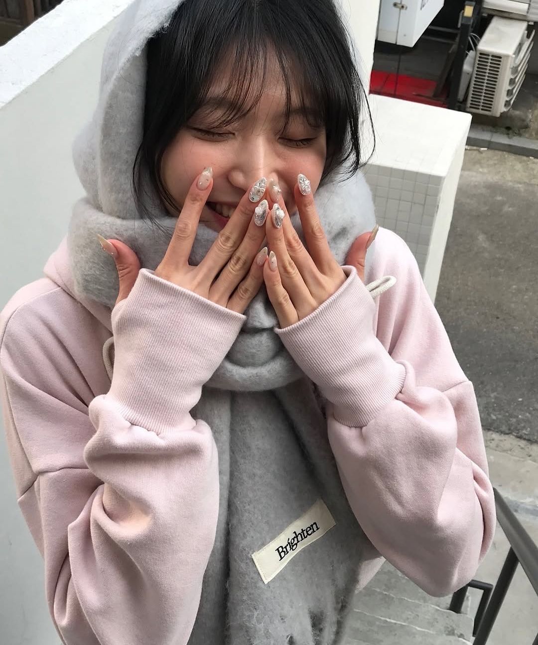 【BRIGHTEN】Big Check Muffler〜ビッグチェックマフラー#韓国発 MUSINSA公式 | BRIGHTEN Big check blue muffler
