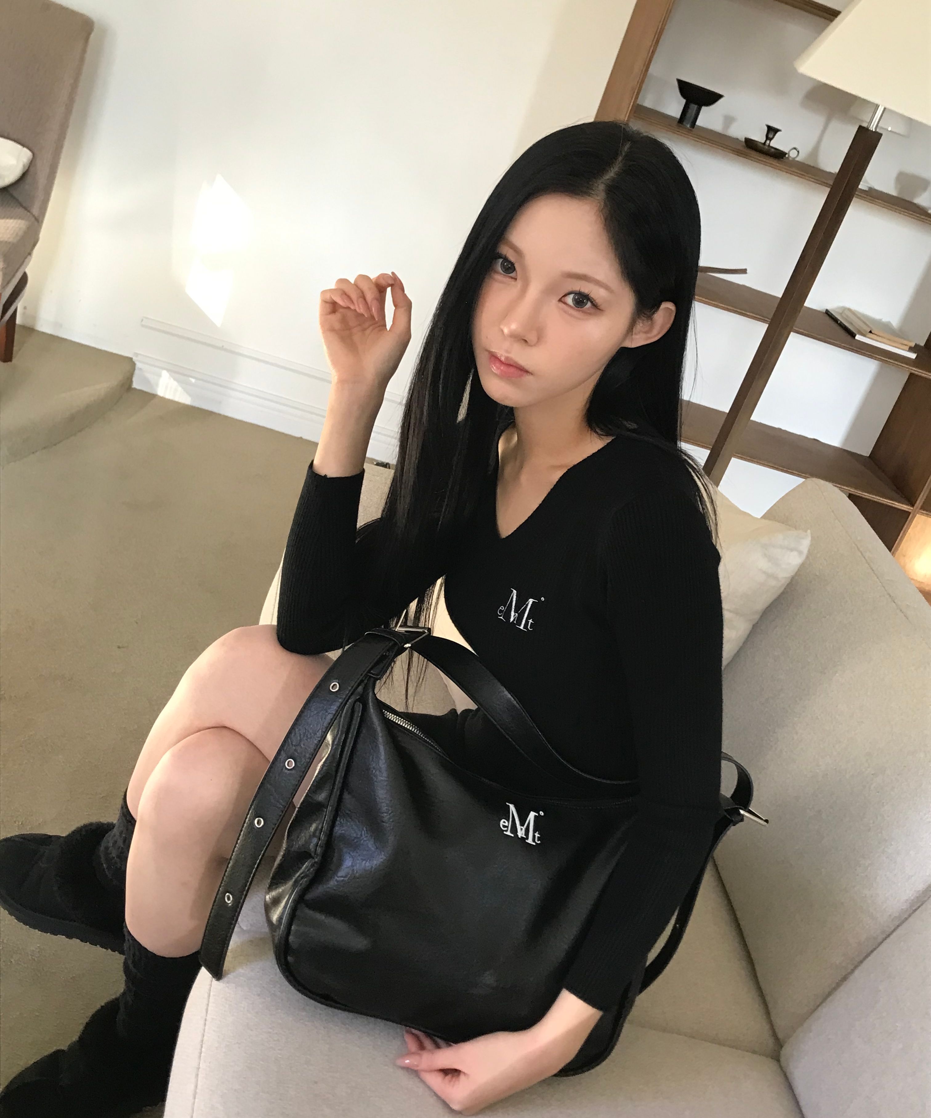 ★MUCENT★ Port Double Ringle Leather Shoulder Bag Unisex 2 MUSINSA | MUCENT Port Double Ringle Leather Shoulder Bag