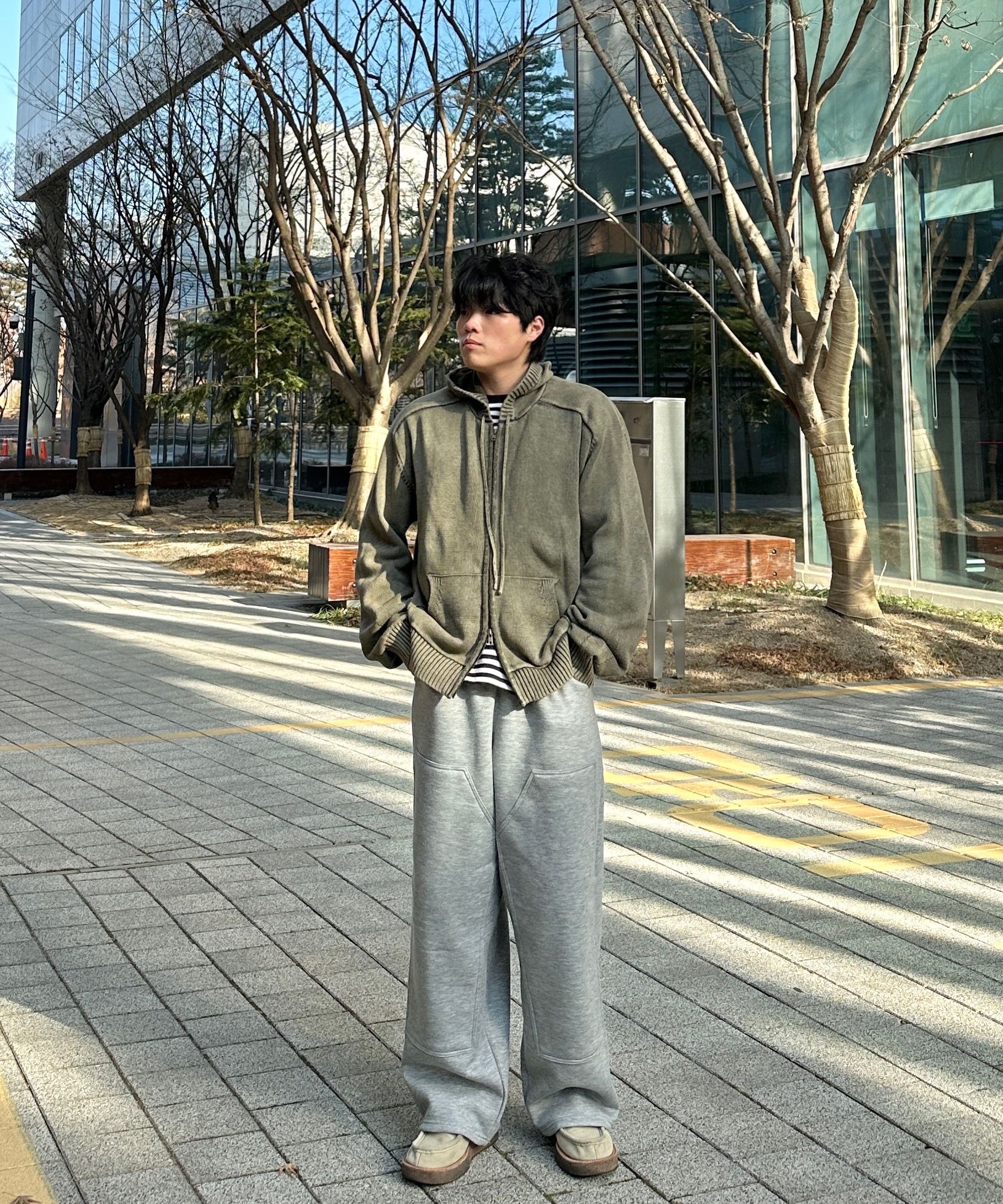 Tシャツ・カットソー *MUSINSA STANDARD* Striped relaxed crew neck long sleeve t-s MUSINSA | MUSINSA STANDARD Stripe Relaxed Crew Neck Long