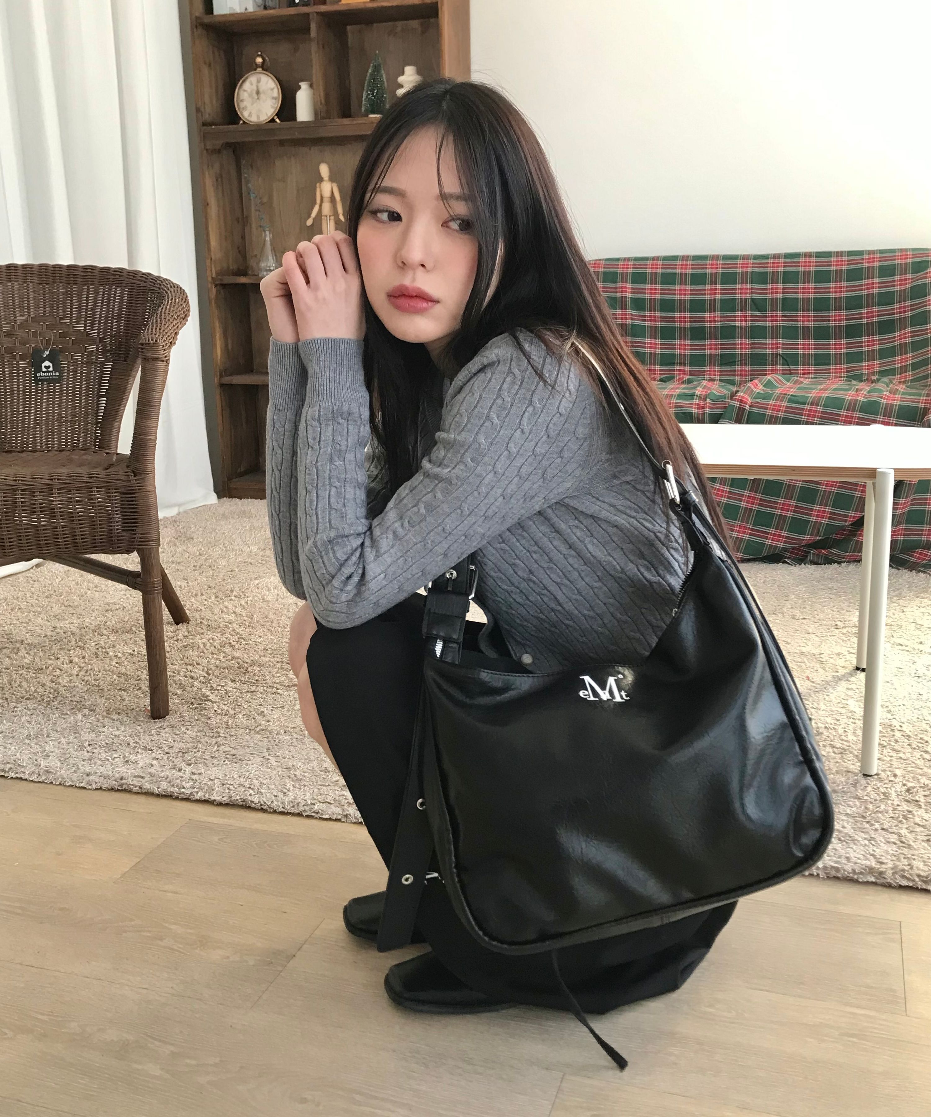 ★MUCENT★ Port Double Ringle Leather Shoulder Bag Unisex 2 MUSINSA | MUCENT Port Double Ringle Leather Shoulder Bag