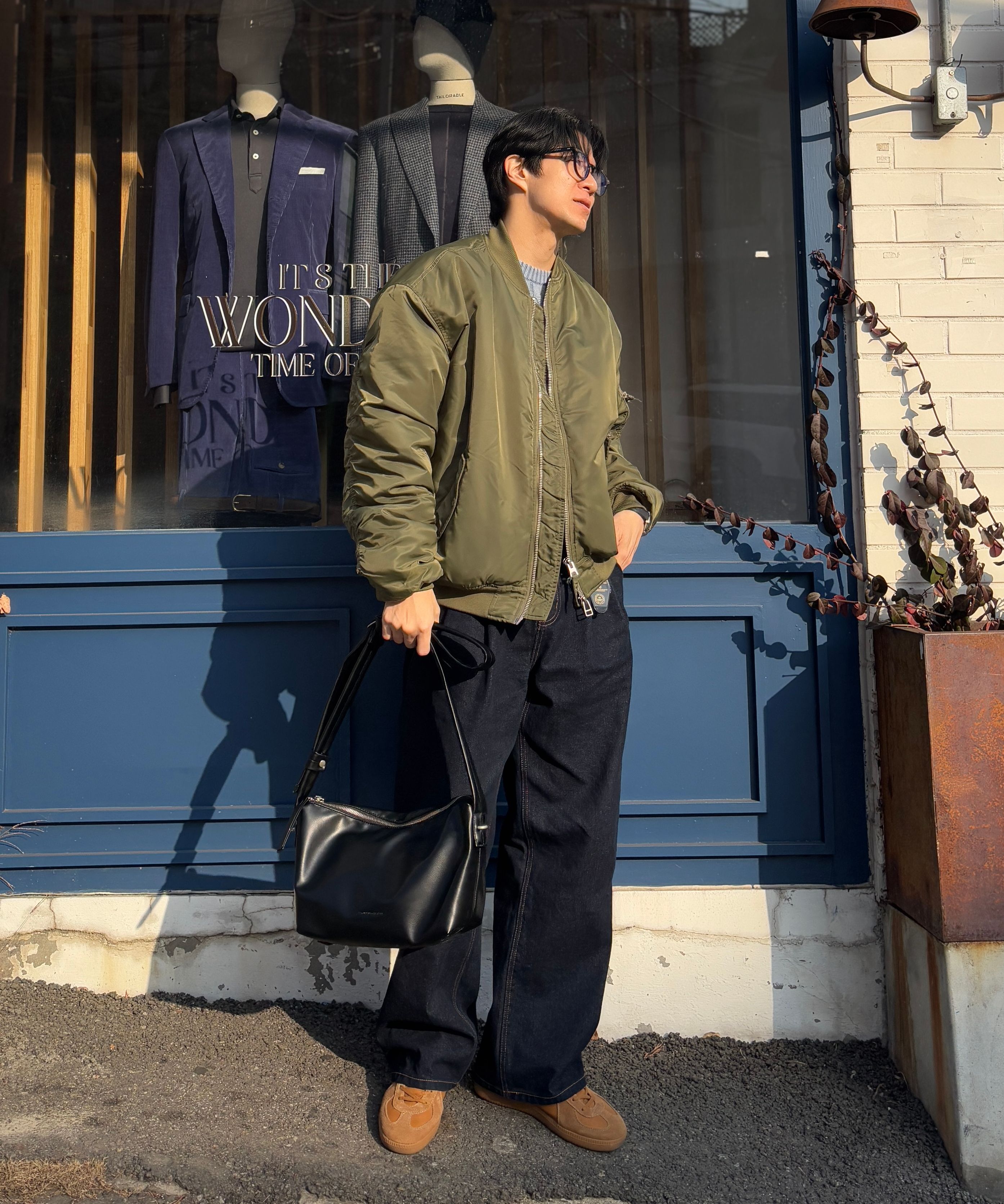 ★MUSINSA STANDARD★ Deep tuck wide denim pants low black MM MUSINSA | MUSINSA STANDARD Two Tuck Wide Denim Pants [Deep