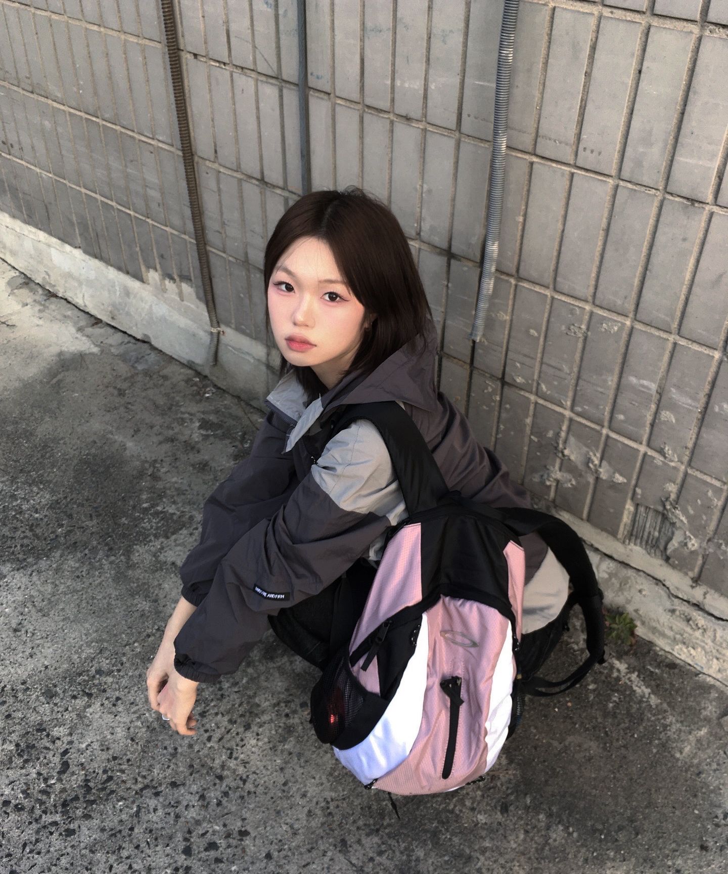 MUSINSA公式 | NOIAGO NOI1233 Multi Logo Backpack (Pink)