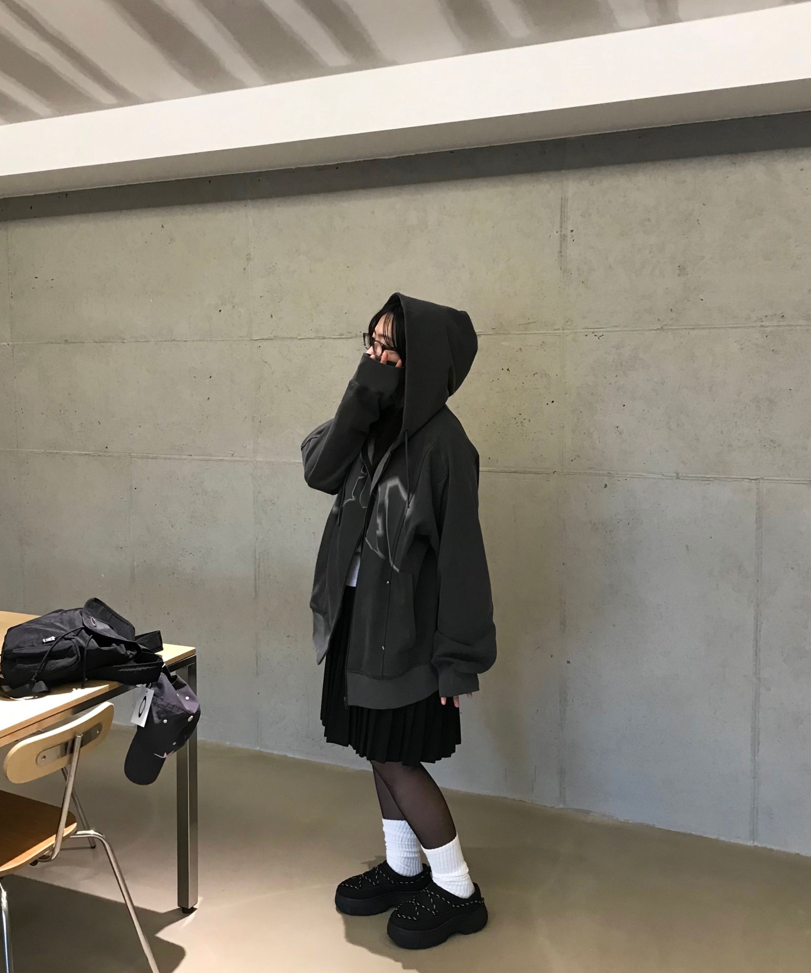 MUSINSA | NOIAGO NOI1184 Symbol Logo Backpack (Black)