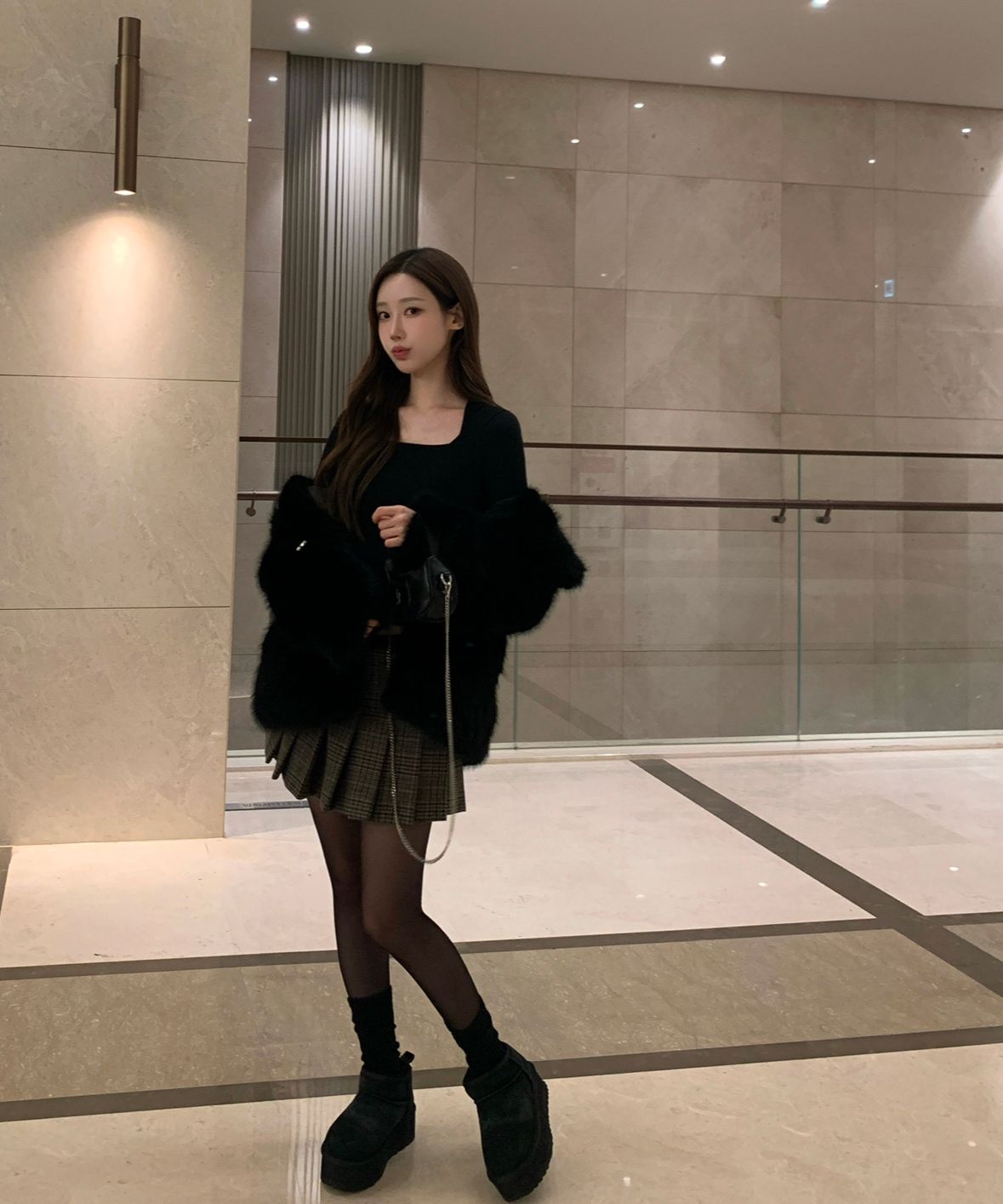 ◇ILLIGO◇ Feather mini cross bag black MUSINSA | ILLIGO Signature mini bag black