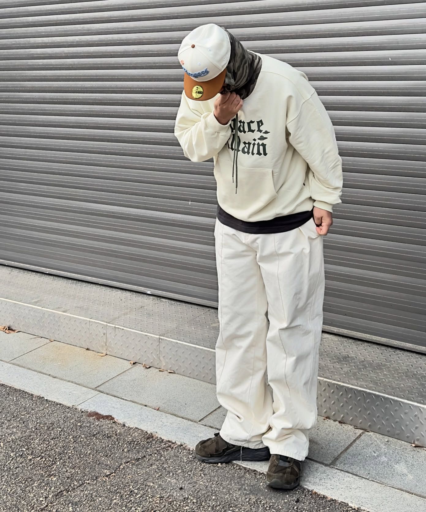 ★HOODHOOD★ Space Villain Camo Hood Ivory MUSINSA | HOODHOOD Space Villain Camo Hood Ivory
