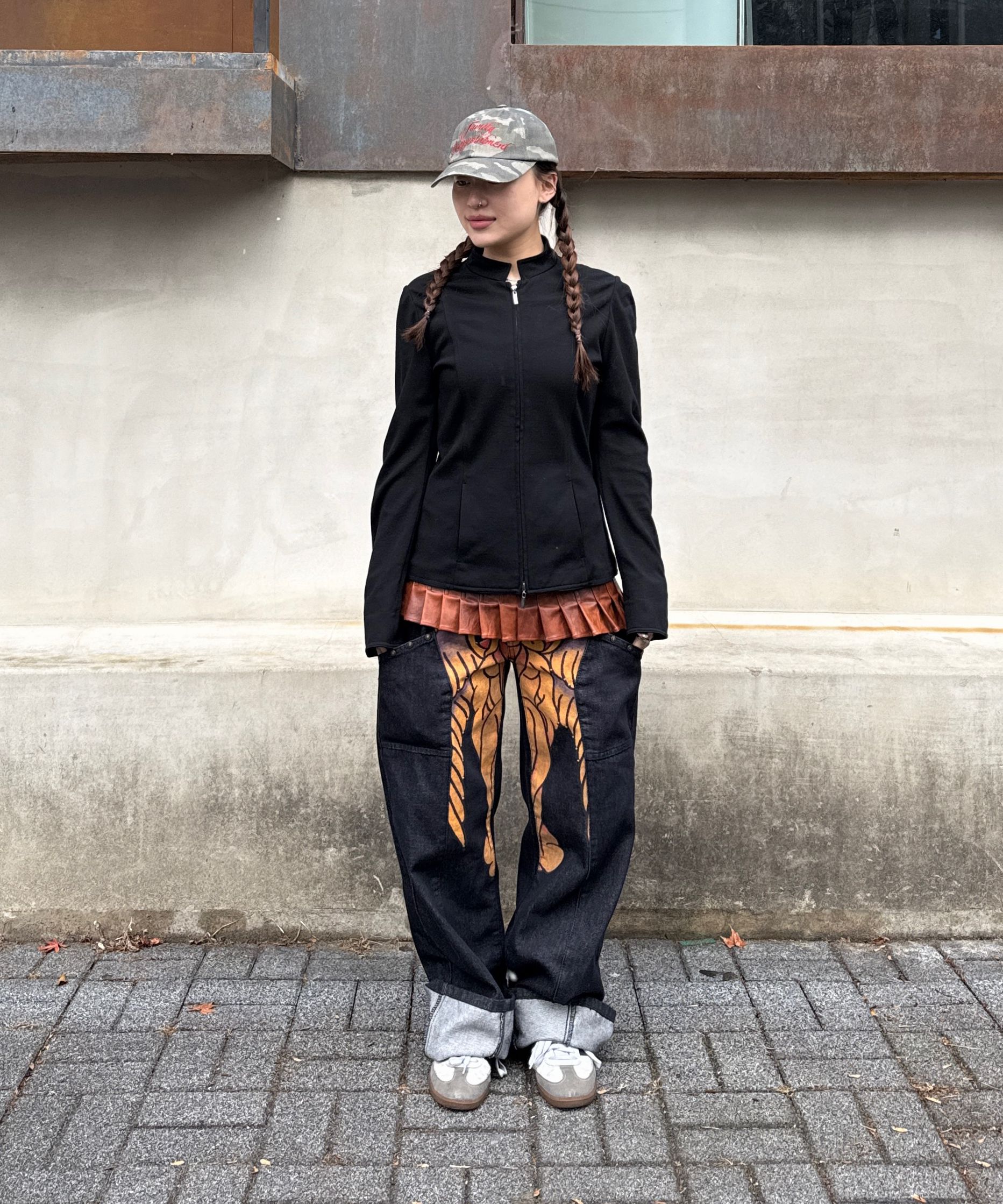 스컬프터(SCULPTOR) [Sculptor X Ed Hardy] Cracked Angel Denim Ivory