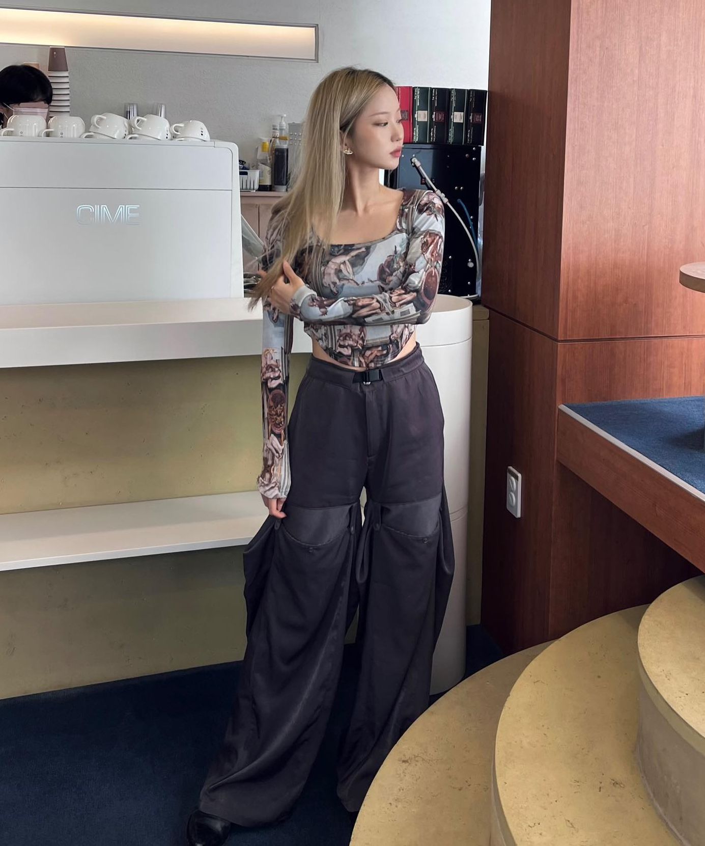 [ FLARE UP ]★Flowing Wide Pants (FL-233) MUSINSA | FLAREUP Flowing Wide Pants (FL-233_Charcoal)