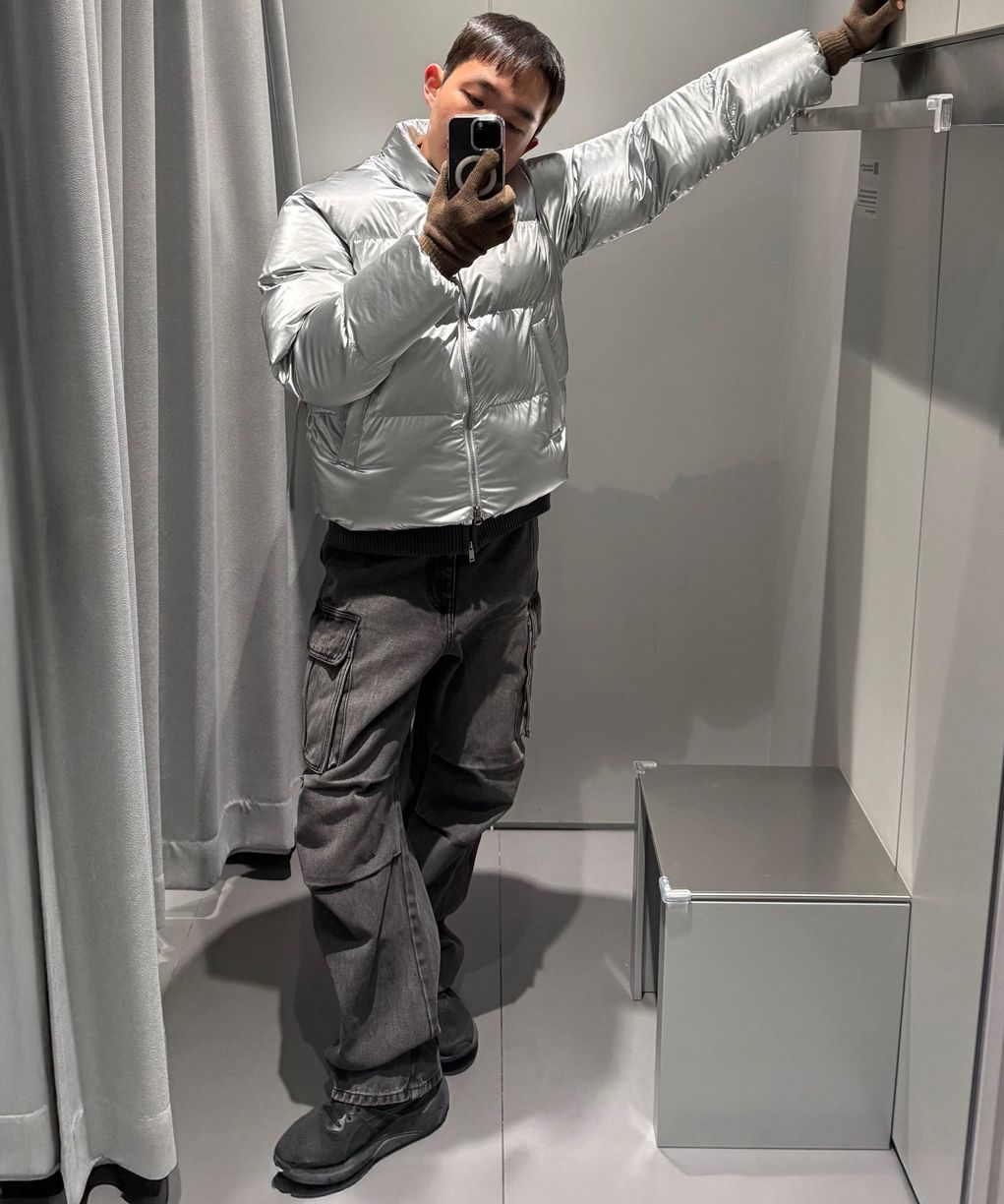★MUSINSA STANDARD★ Denim parachute cargo pants grey MMDNP6 MUSINSA | MUSINSA STANDARD Denim Parachute Cargo Pants [Grey]