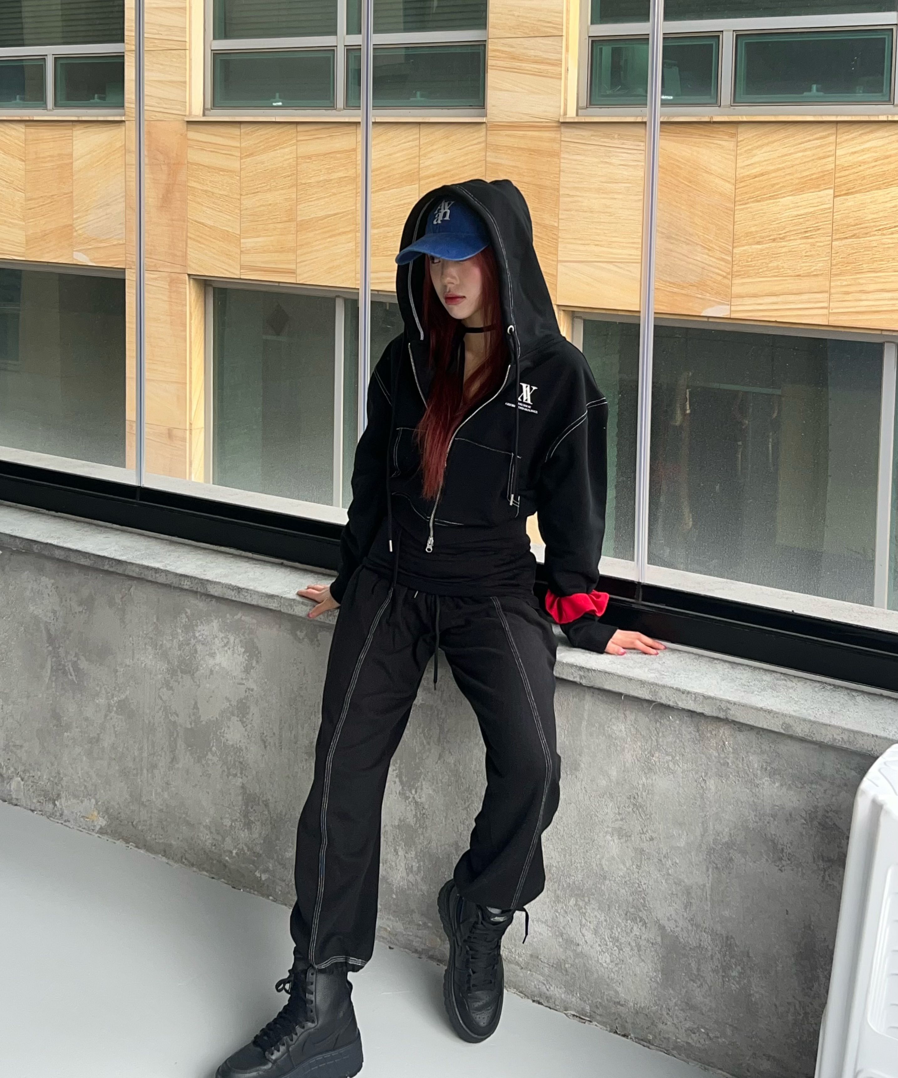 アウターその他 AVANDRESS AV LOGO CROP HOOD ZIPUP NAVY MUSINSA | AVANDRESS AV LOGO CROP HOOD ZIP-UP SKY BLUE