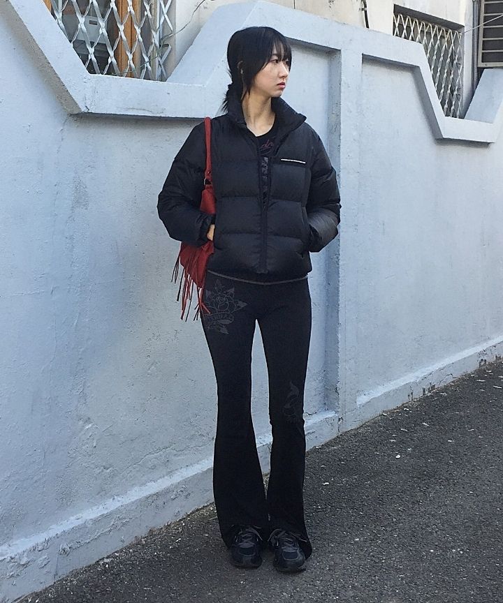 MUSINSA | SCULPTOR 107 Cropped Puffer Down Matte Black
