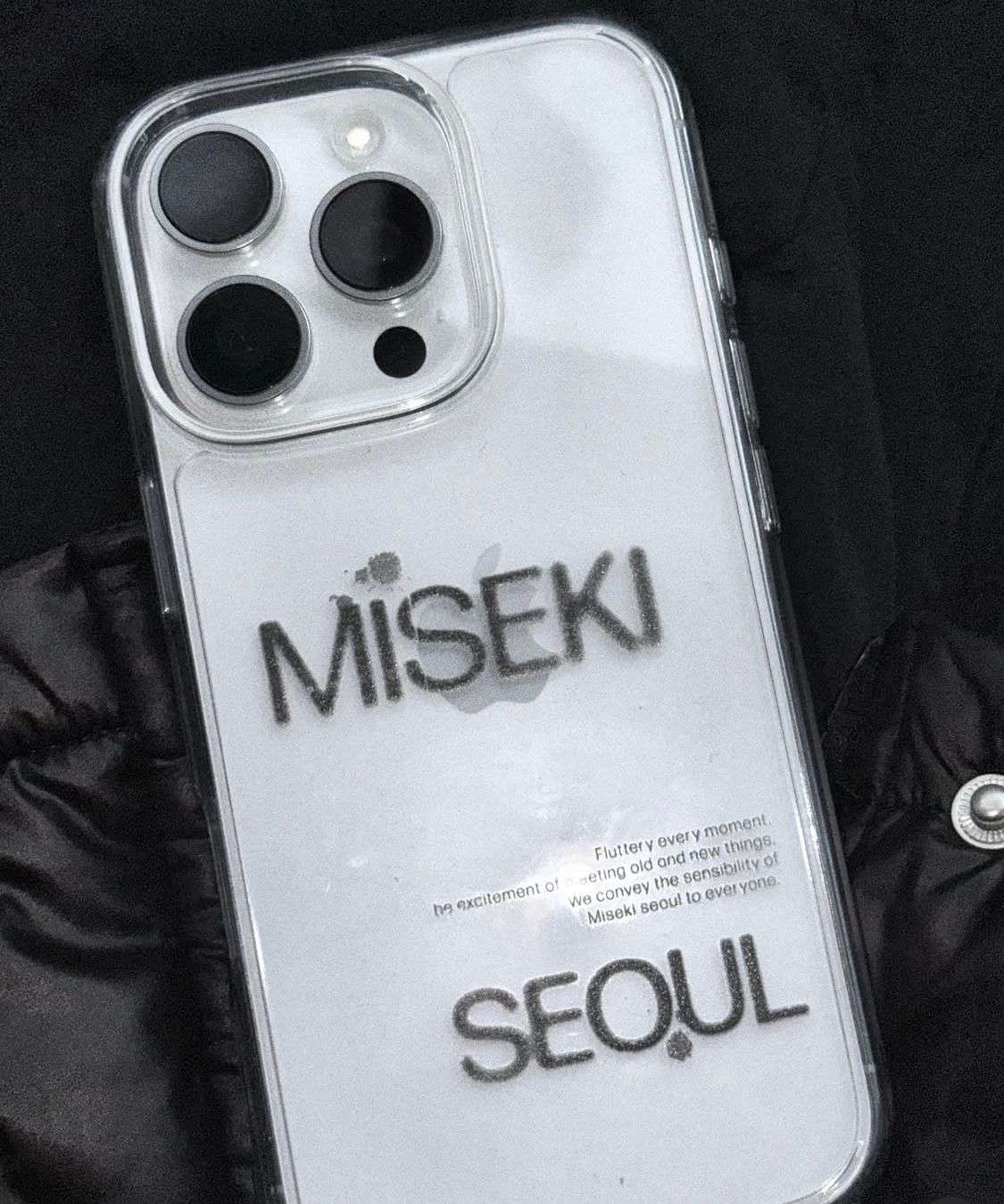 ★ MISEKI SEOUL★ Misekiseoul graphic case 02 CLEAR WHITE M MUSINSA | MISEKI SEOUL Misekiseoul graphic case 02 CLEAR WHITE