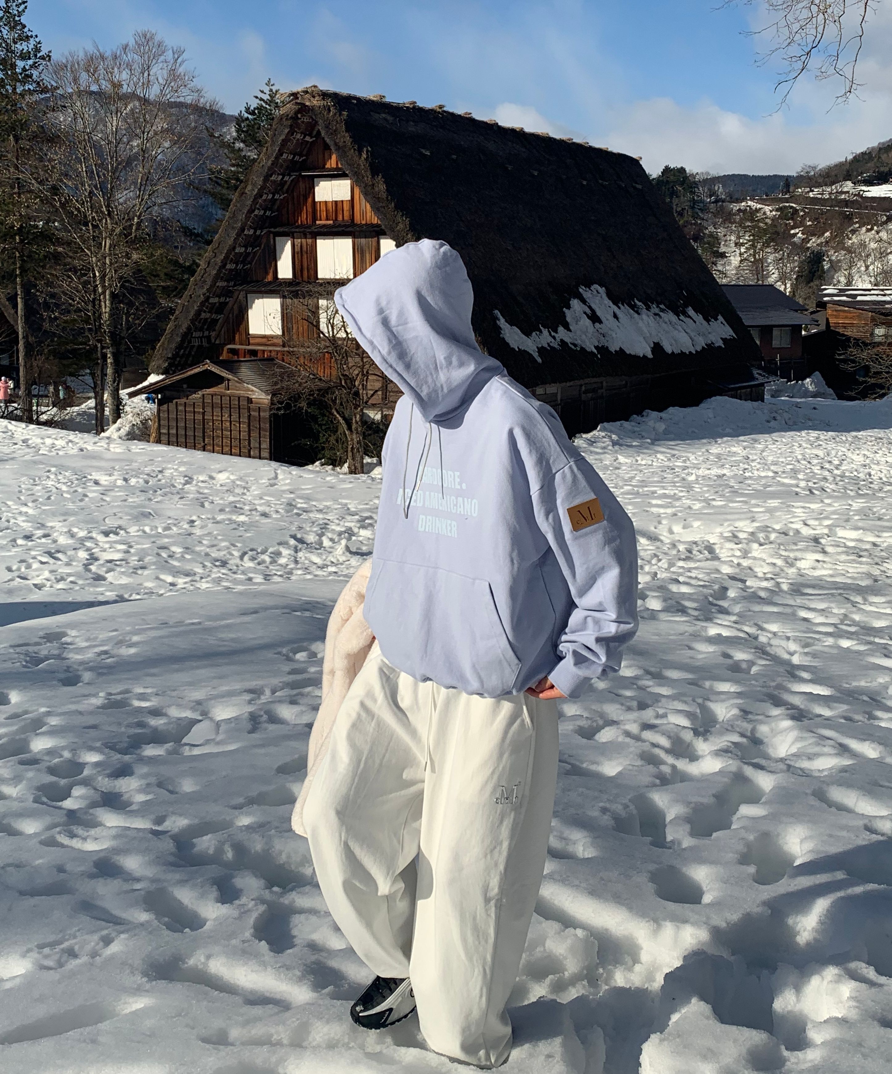 MUSINSA公式 | MUCENT Rash Metal Logo Jogger Sweat Wide Pants