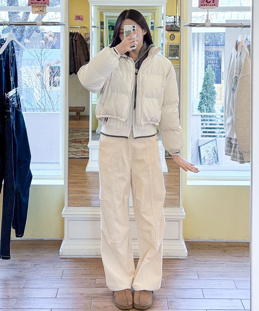 ★24-25FW新作★BITTER CELLS★OWL CORDUROY PANTS MUSINSA | BITTERCELLS Owl Corduroy Pants - Charcoal