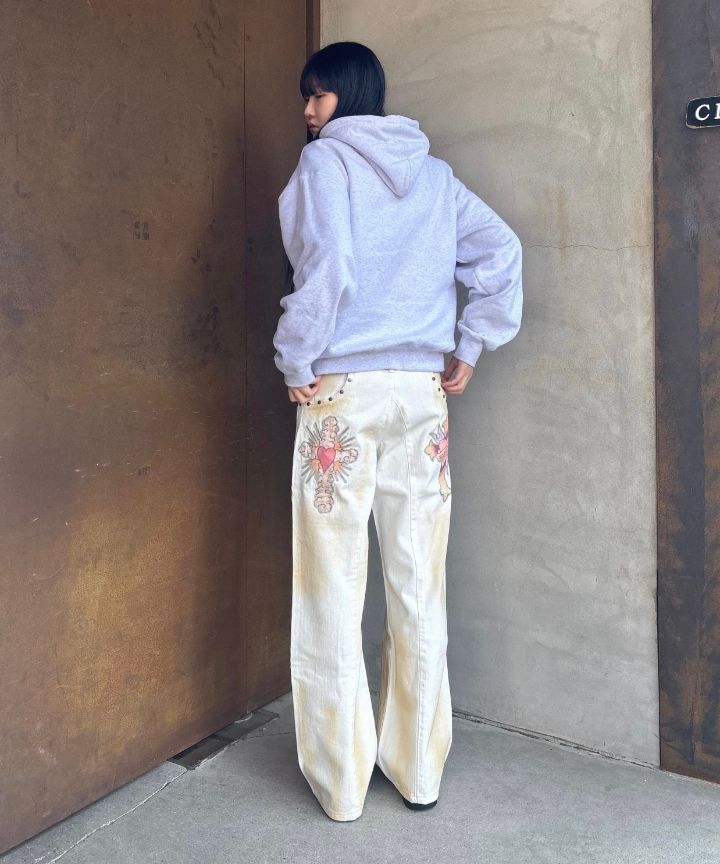 스컬프터(SCULPTOR) [Sculptor X Ed Hardy] Cracked Angel Denim