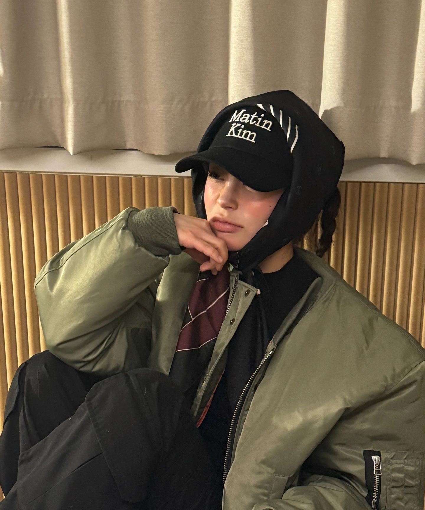 Matin Kim☆TWO TONE CIRCLE LOGO BALL CAP TWO TONE CIRCLE LOGO BALL CAP IN GREY – Matin Kim