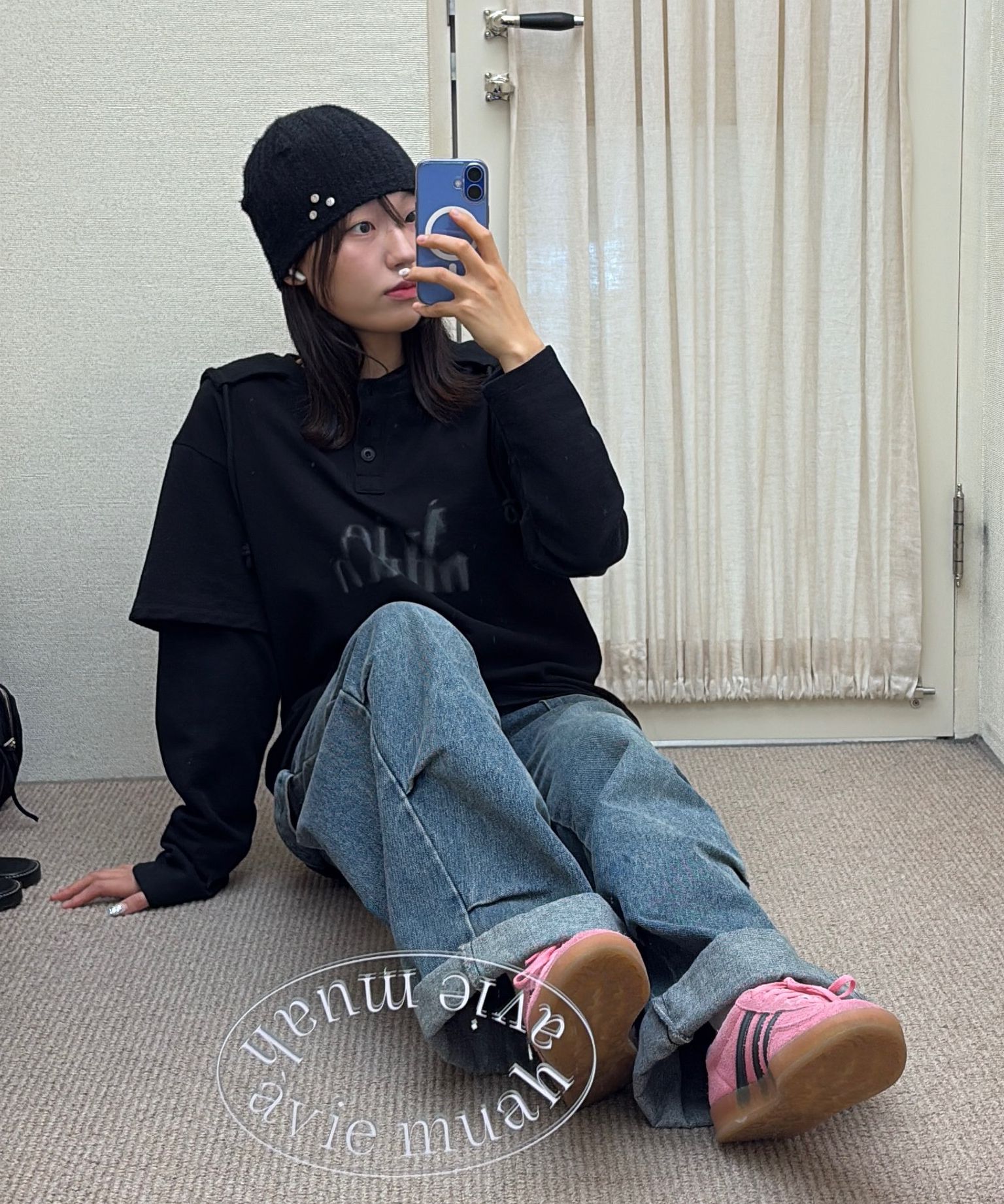 │bauf│ Star Rivet Fluffy Beanie Brown BH24FW-UBRN1 MUSINSA | BAUF Star Rivet Fluffy Beanie [Brown]
