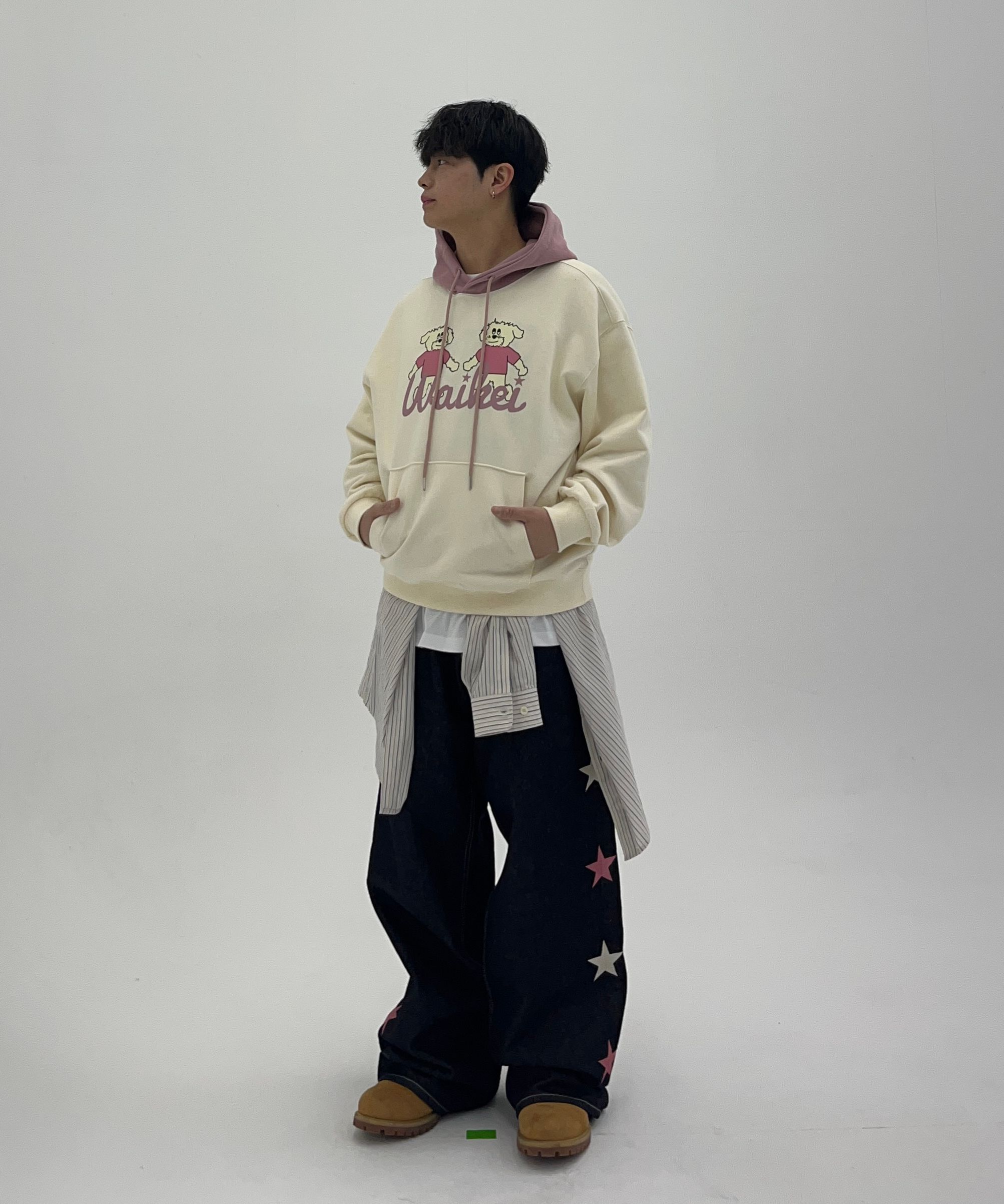 ★Wai Kei★ Star Denim Pants Yellow Washed Light Blue YKBE01 MUSINSA | WAI KEI Star Denim Pants Yellow Washed Light Blue