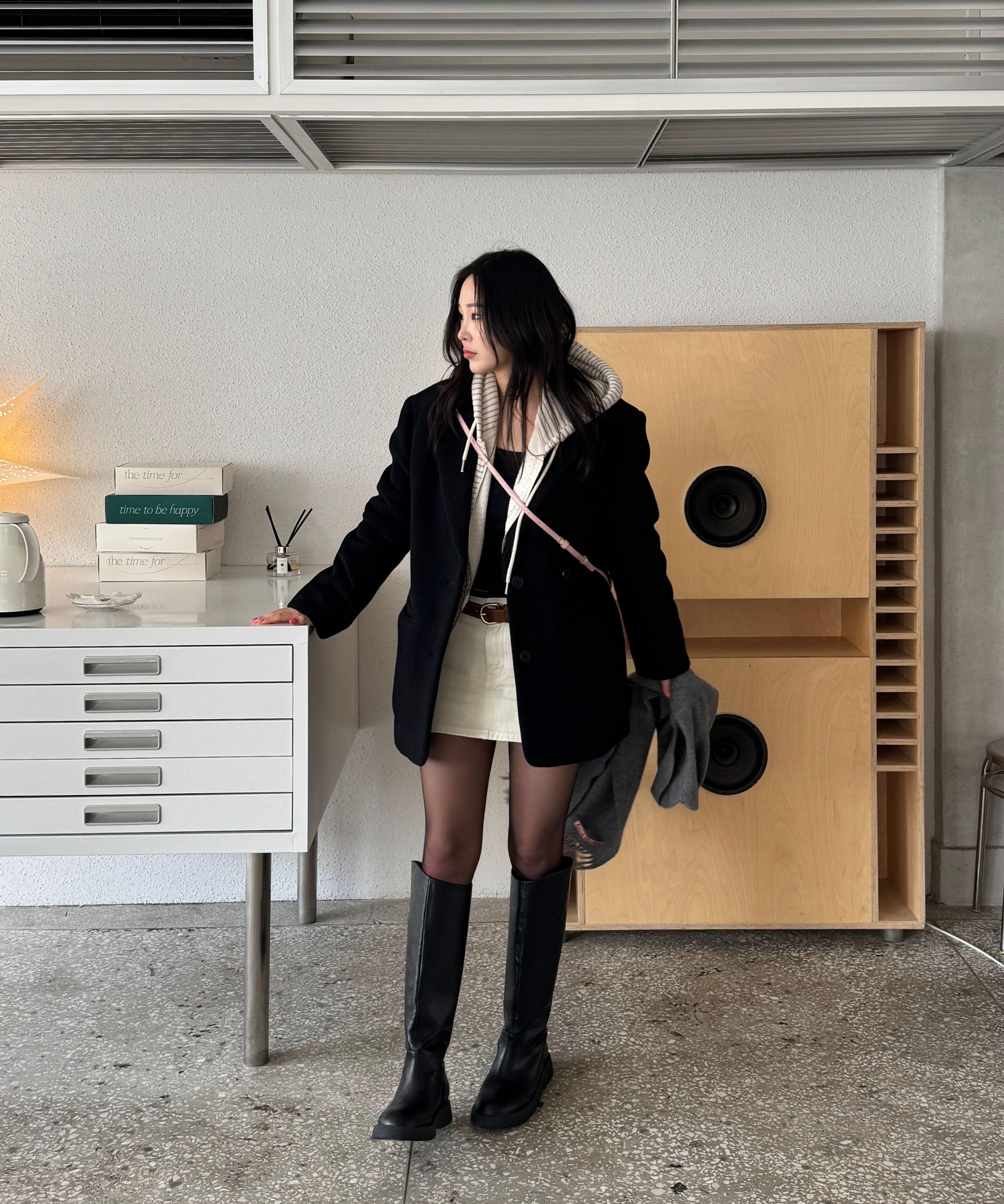 アウターその他 GLOWNY G BOXY ZIP UP IVORY MUSINSA | GLOWNY G BOXY ZIP UP (IVORY)