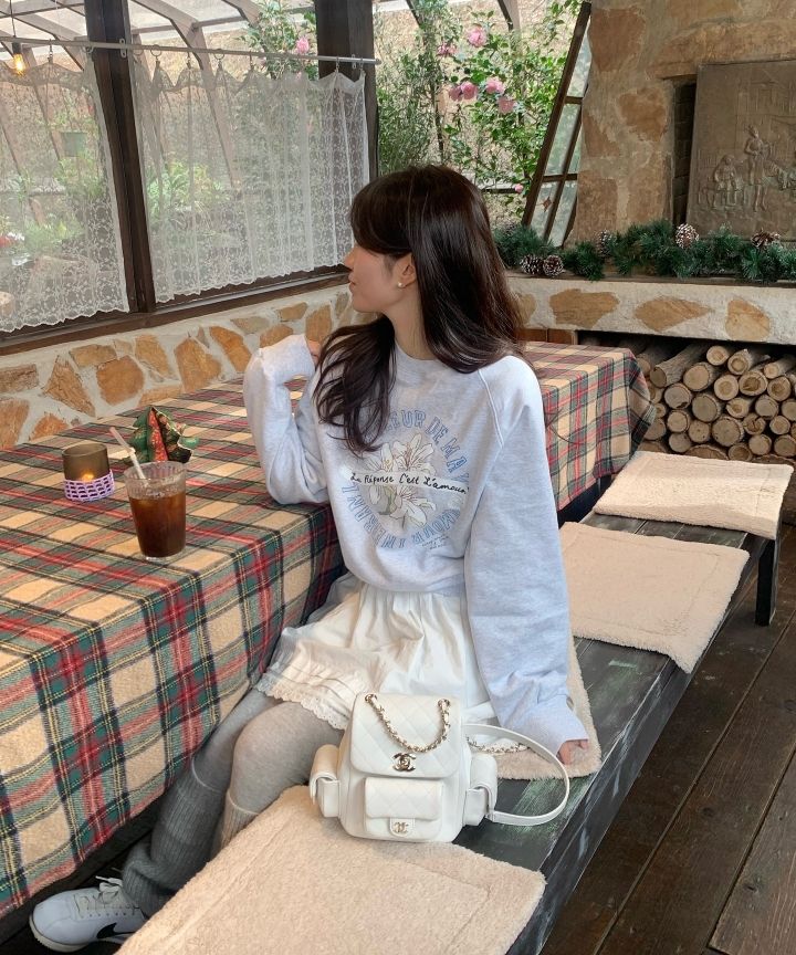 パクボヨン着用[NON LOCAL]Lily Hand Drawing T-shirt (2 COLOR) MUSINSA | NONLOCAL [NONLOCAL X EveryBlankSpace] Lily Hand
